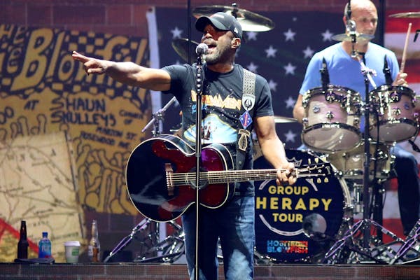 Darius Rucker of Hootie and the Blowfish at a New York concert Aug. 10. The band, which last performed in Minnesota 11 years ago, will play Thursday a