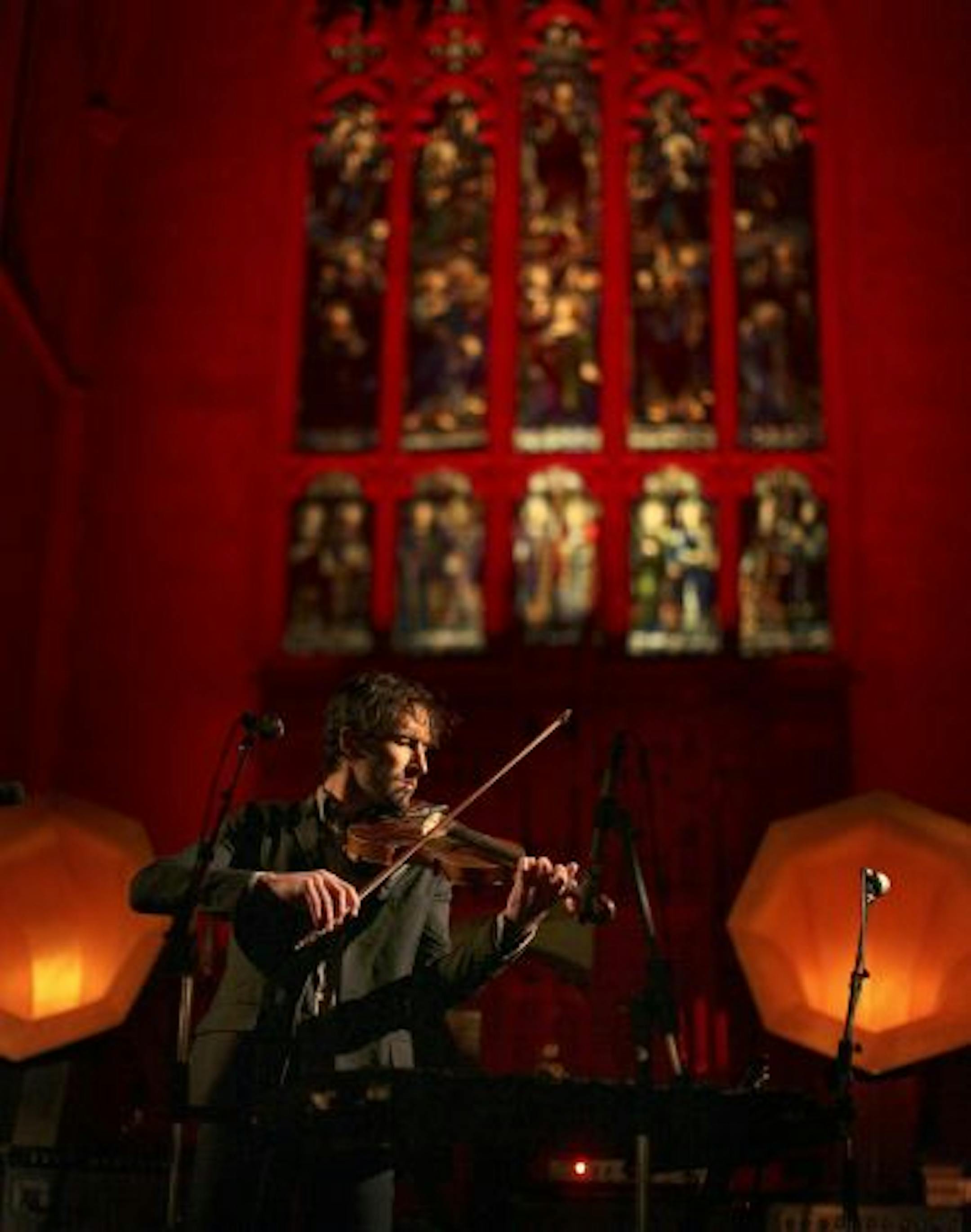 Andrew Bird at St. Mark's Episcopal Cathedral in Minneapolis.