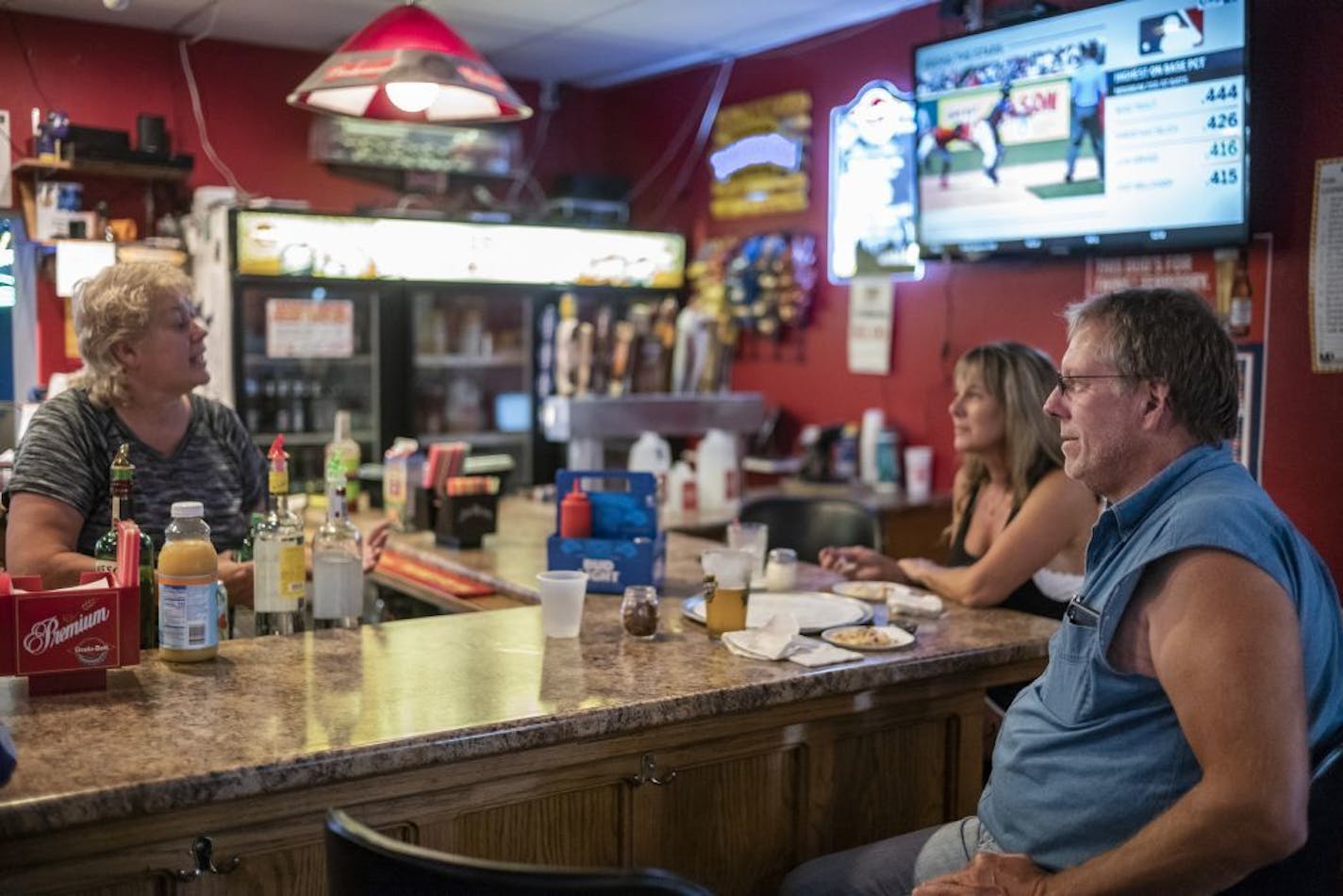 At the Railway Bar, Tim Schieffert owns a bus company that will be impacted by the plant closing as he buses children of seasonal workers who attend school."We don't have many business in town," he said. He worked at Del Monte as a plant superintendent from 1989-1999 and "loved everyday I worked there." Del Monte is set to close its plant and lay off its workers later this year in Sleepy Eye, Minnesota.