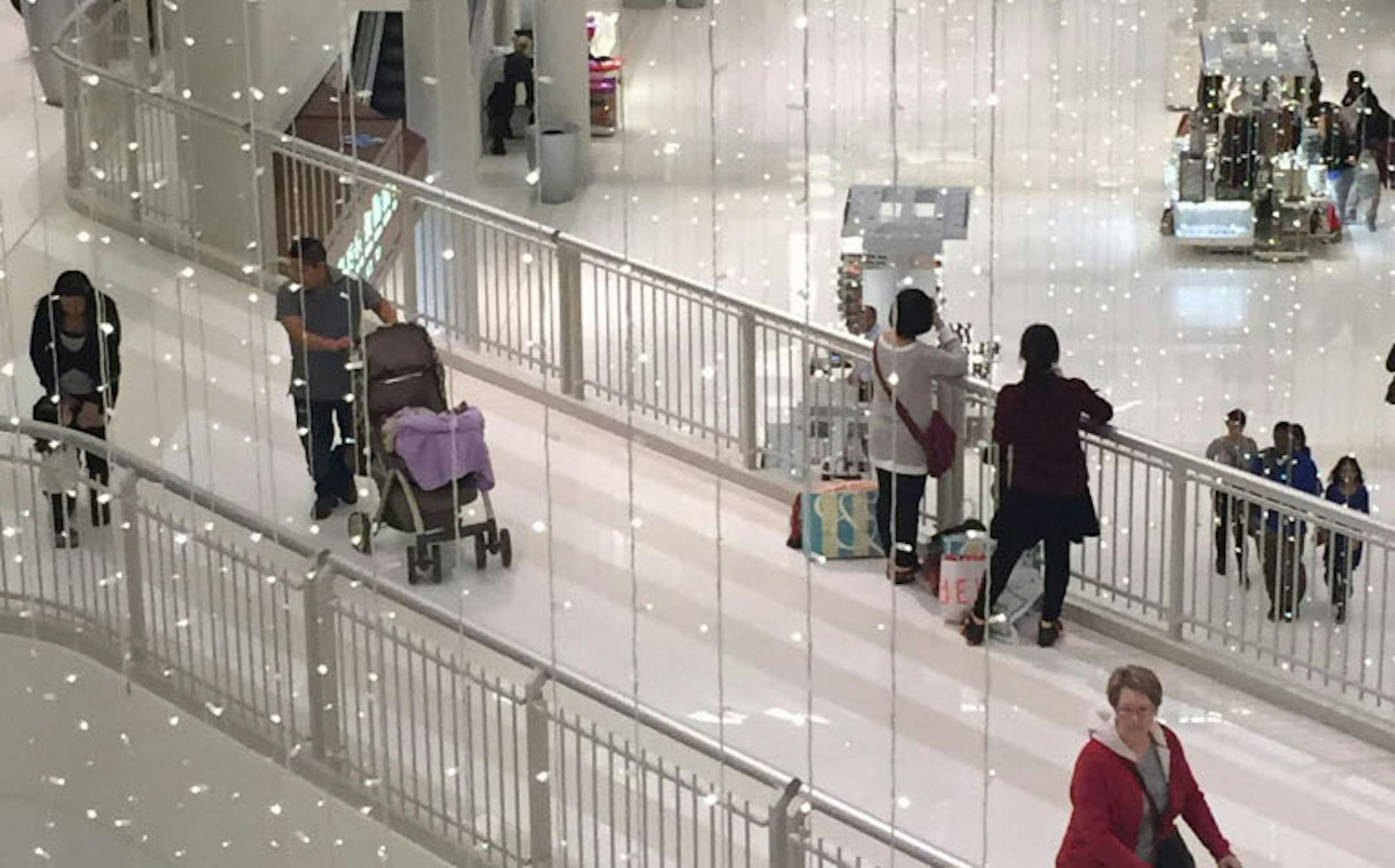 Store clerks reported that Sunday was a typical weekend day at the Mall of America.