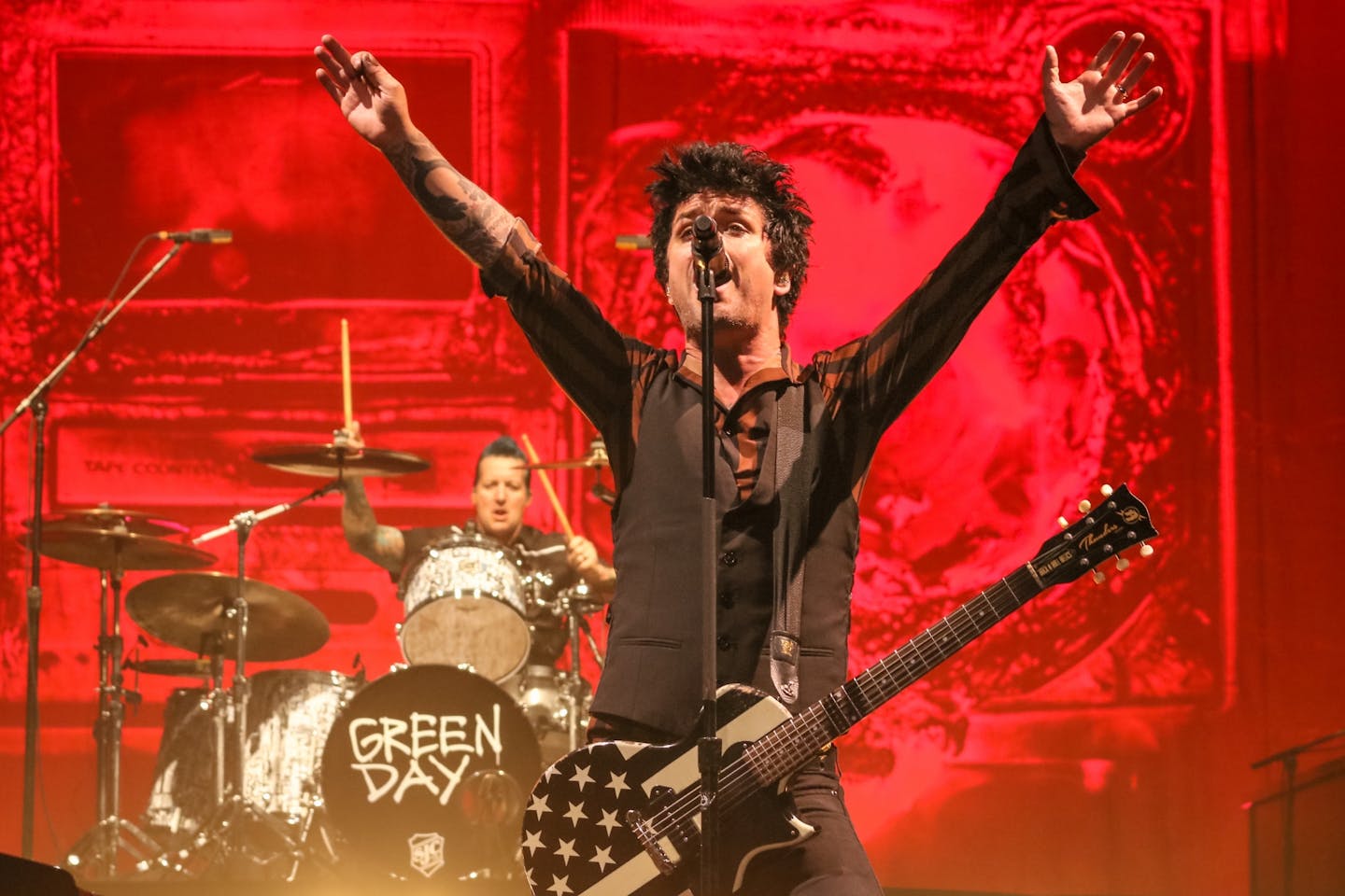 Green Day performed at the Xcel Energy Center Saturday night.