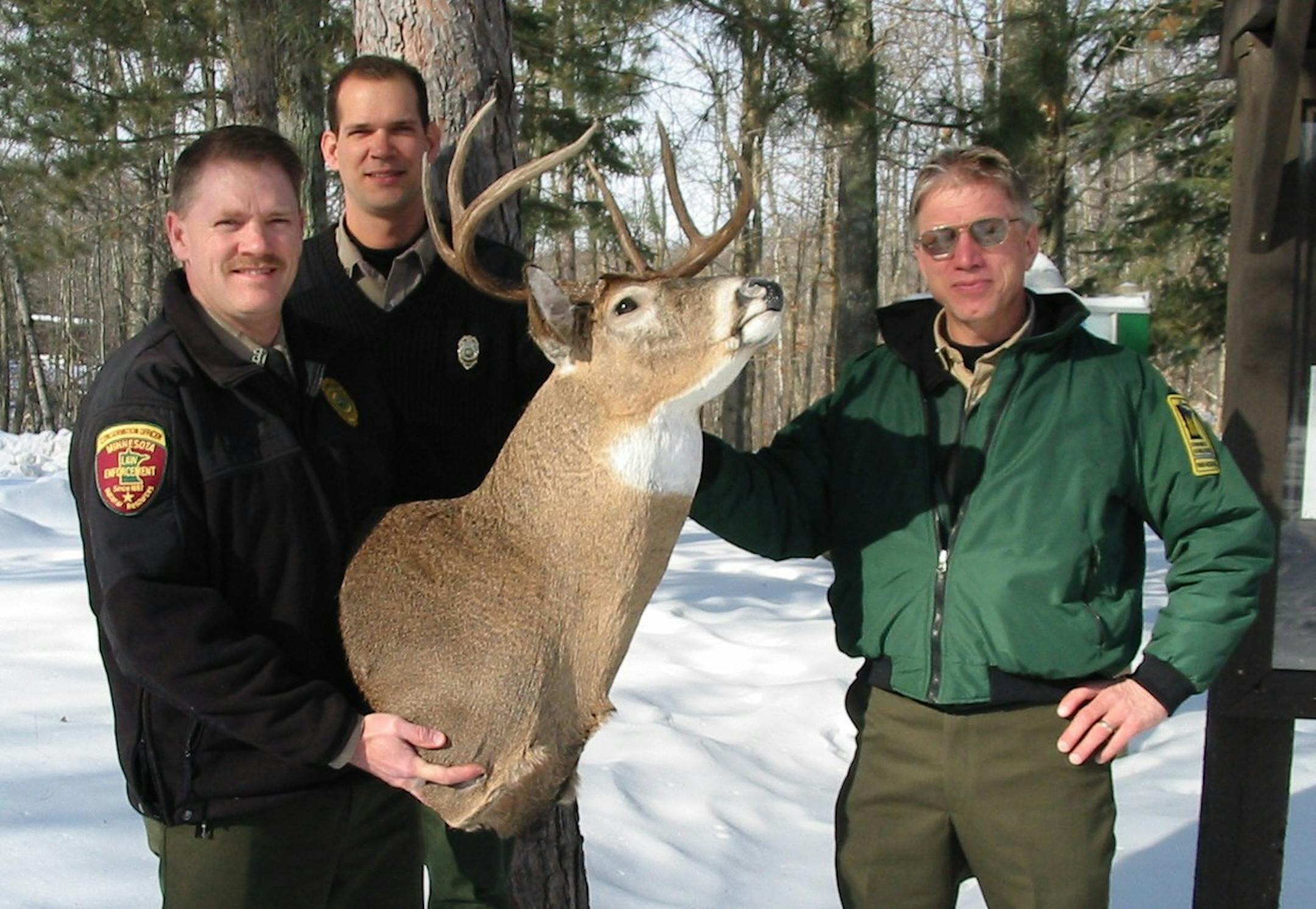 A Minnesota deer hunter paid the price for poaching, $1,500 in fines and restitution and five days in jail, for shooting this eight-point buck in a state park.