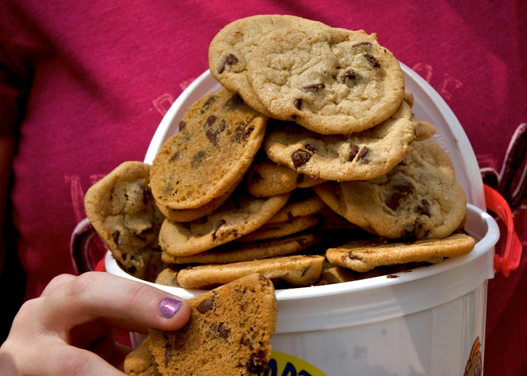 A bucket of Sweet Martha's Cookies.
