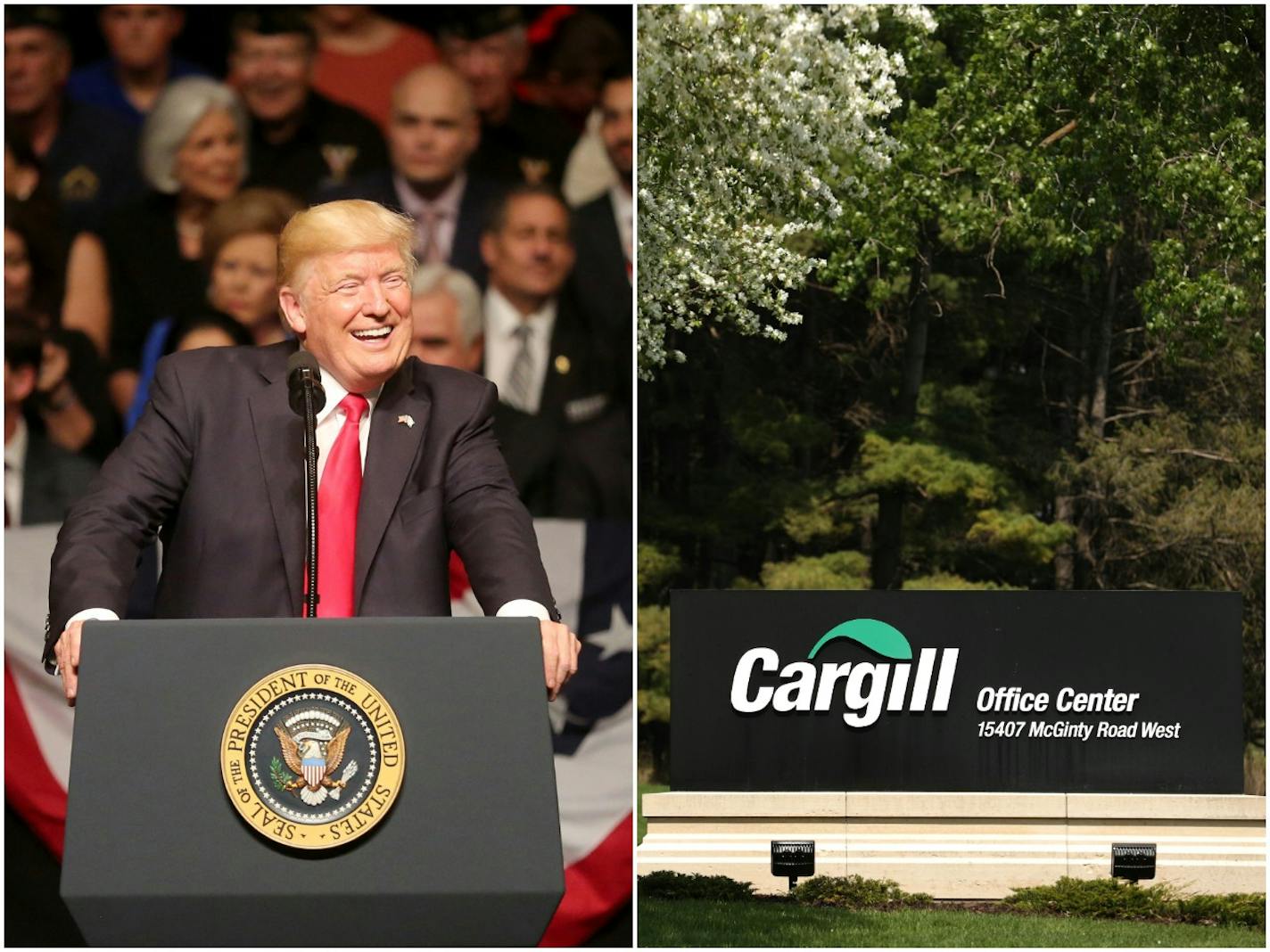 President Donald Trump and Cargill seemingly are on opposite sides of an ongoing debate on international trade.