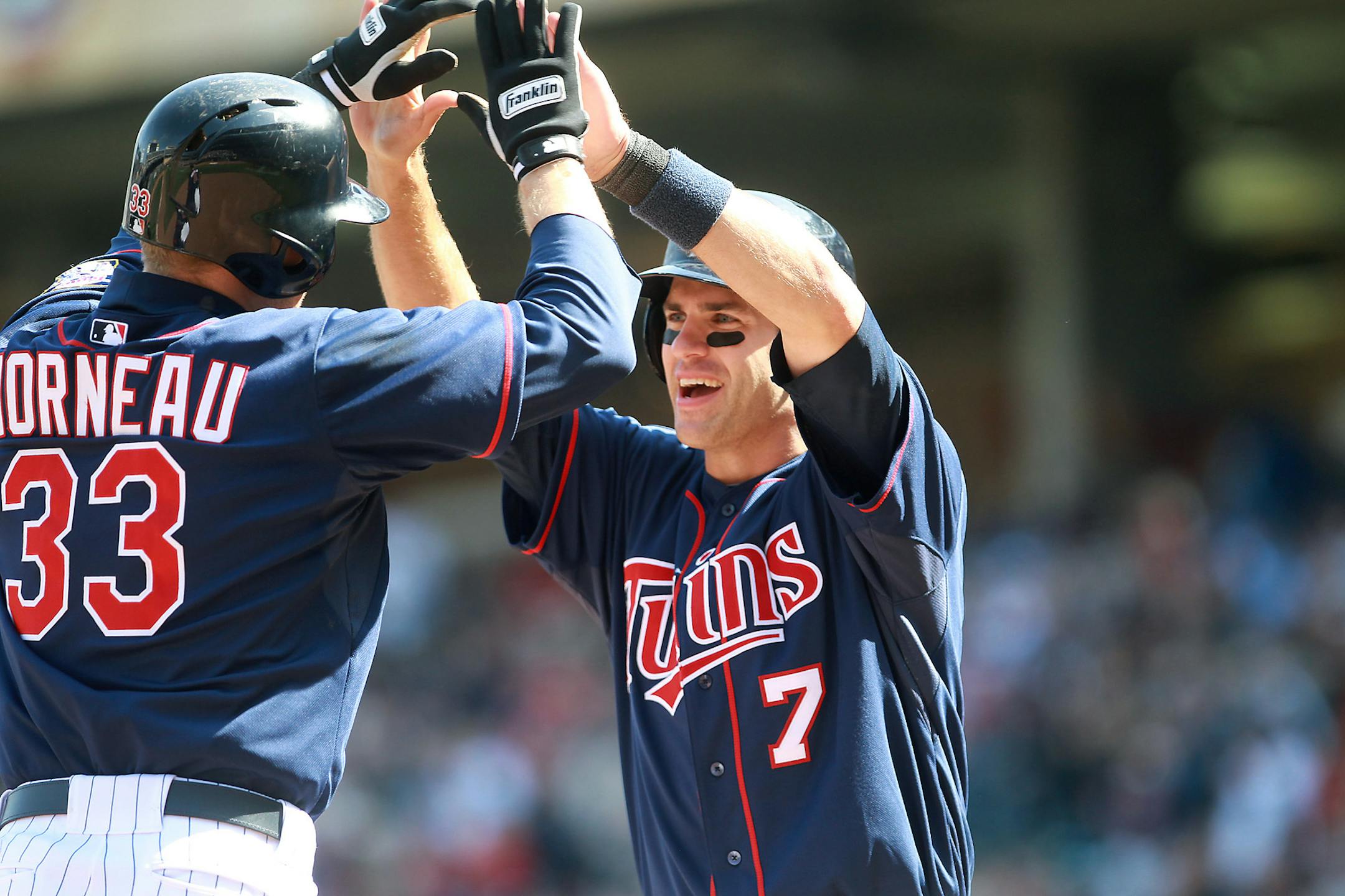 Joe Mauer was named 2013 Twins MVP; Justin Morneau, traded to Pittsburgh, won the team's leadership award.