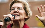 Sen. Elizabeth Warren (D-Mass.), a Democratic presidential candidate, speaks to striking Chicago Public Schools teachers and supporters in Chicago on 