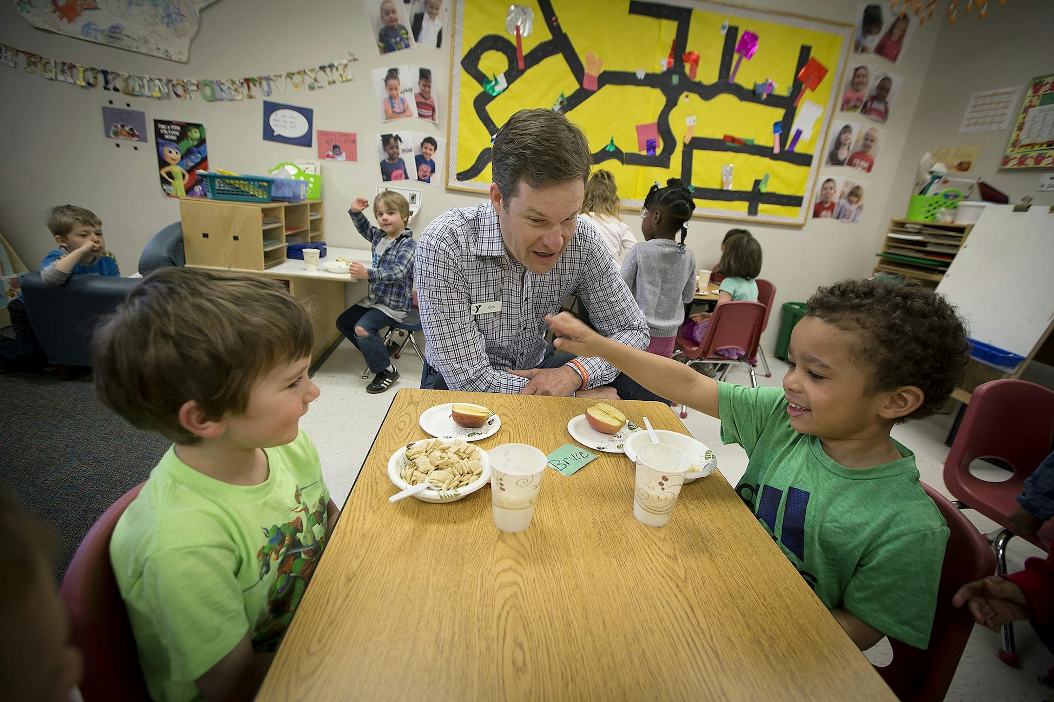 YMCA CEO Glen Gunderson visited the YMCA on University Avenue, Tuesday, April 25, 2017 in St. Paul, MN. He is one of the highest paid nonprofit CEOs in the region. He left corporate Amercia and took a pay cut to head the nonprofit.