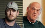 FILE - This combination of file photos shows Chris Kyle, left, former Navy SEAL and author of the book �American Sniper,� on April 6, 2012, and fo