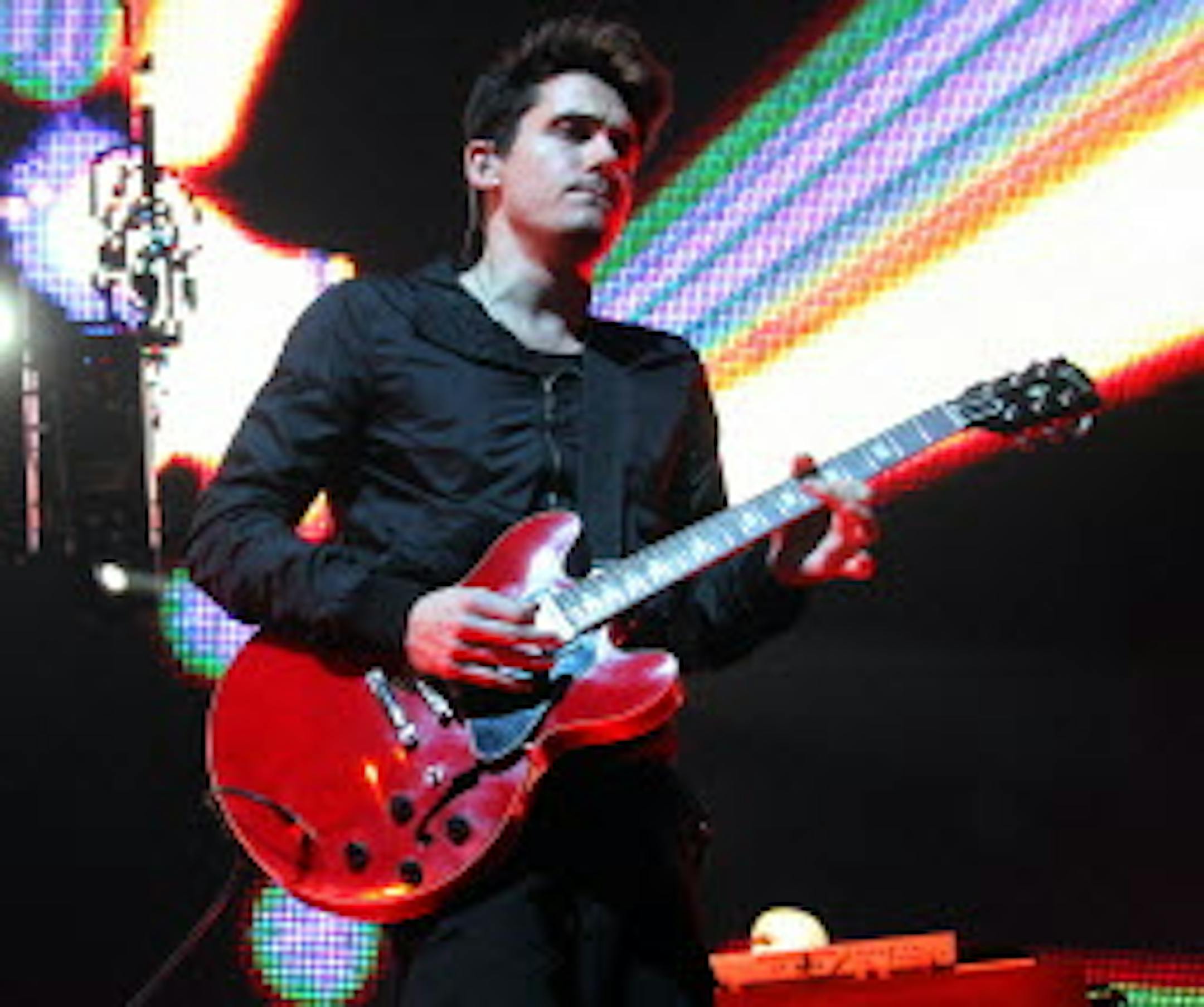 John Mayer at the Xcel Center in St. Paul on Tuesday night.