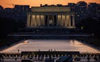 FILE &#xd1; The sun sets behind the Lincoln Memorial and reflecting pool in Washington on Dec. 15, 2019. A draft of an executive order called &#xd2;Ma