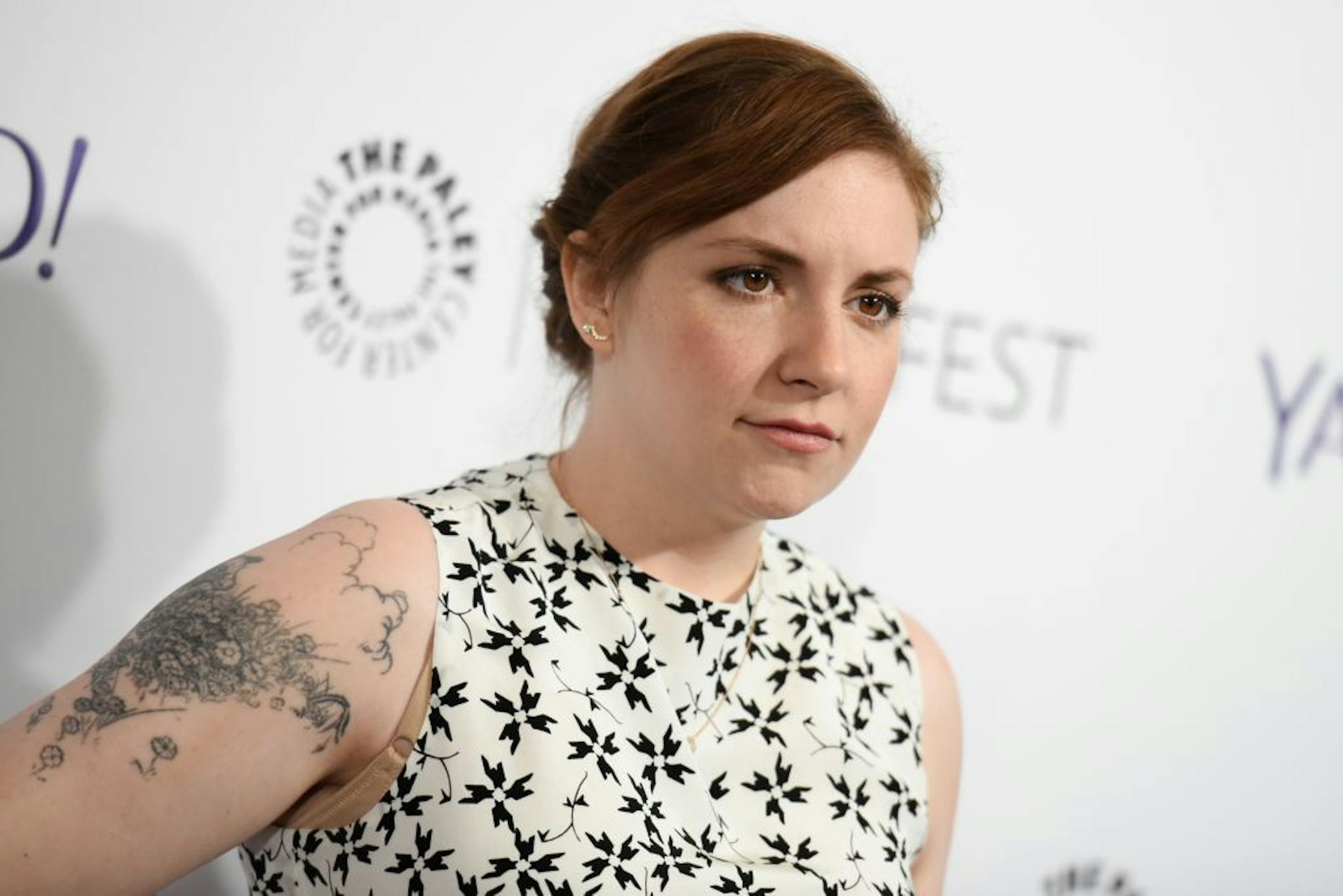FILE - In this March 8, 2015, file photo, Lena Dunham arrives at the 32nd Annual Paleyfest : "Girls" held at The Dolby Theatre in Los Angeles. Dunham is apologizing to New York Giants football player Odell Beckham Jr. for making "narcissistic assumptions" about his motivations in an article published Friday her Lenny Letter. Dunham apologized Saturday, Sept. 3, 2016, on her social media accounts, saying she projected her personal insecurities onto the football star and presented them as facts.