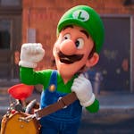 Mario, voiced by Chris Pratt, left, and Luigi, voiced by Charlie Day, are Nintendo’s beloved plumber brothers in “The Super Mario Bros. Movie.” 