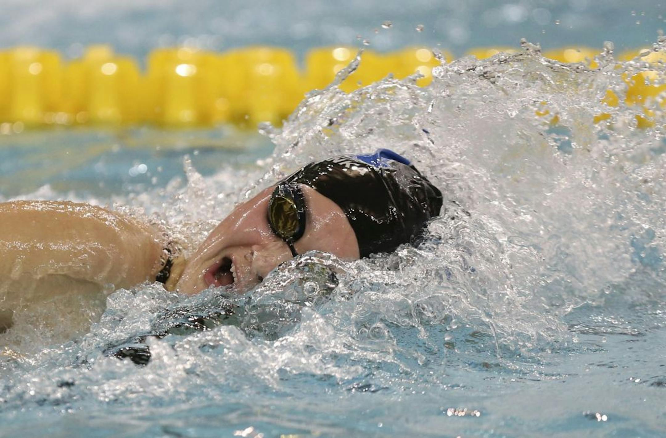 Minnetonka's Isabel Wyer swam the 100 yard freestyle during the girls Class 2A swimming and diving preliminaries