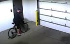 Surveillance video shows one of the bike theft suspects sought by St. Paul police.