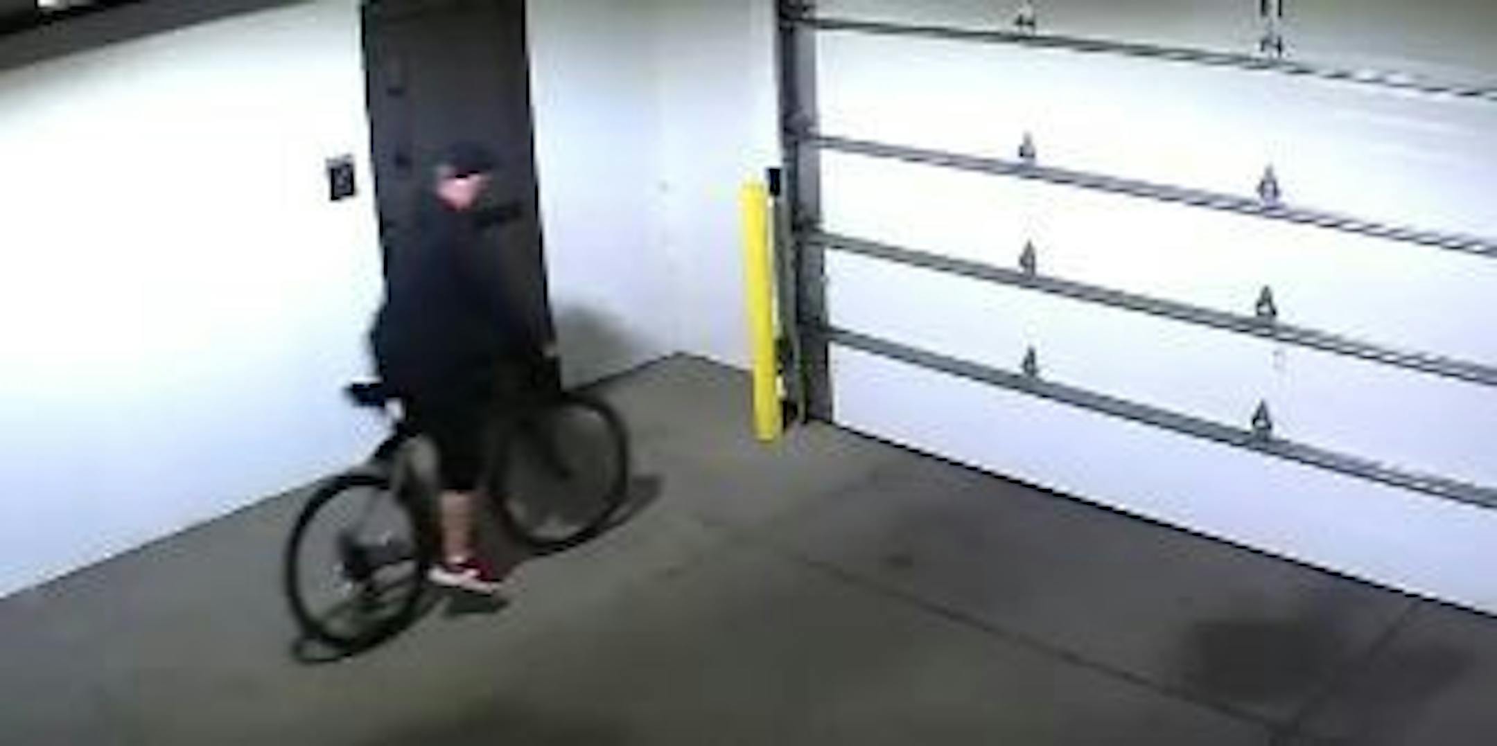 Surveillance video shows one of the bike theft suspects sought by St. Paul police.