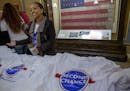 Beth Benti, a Second Chance Coalition board member, handed out t-shirts during the "Second Chance Day on the Hill Rally," Thursday, February 7, 2019 i
