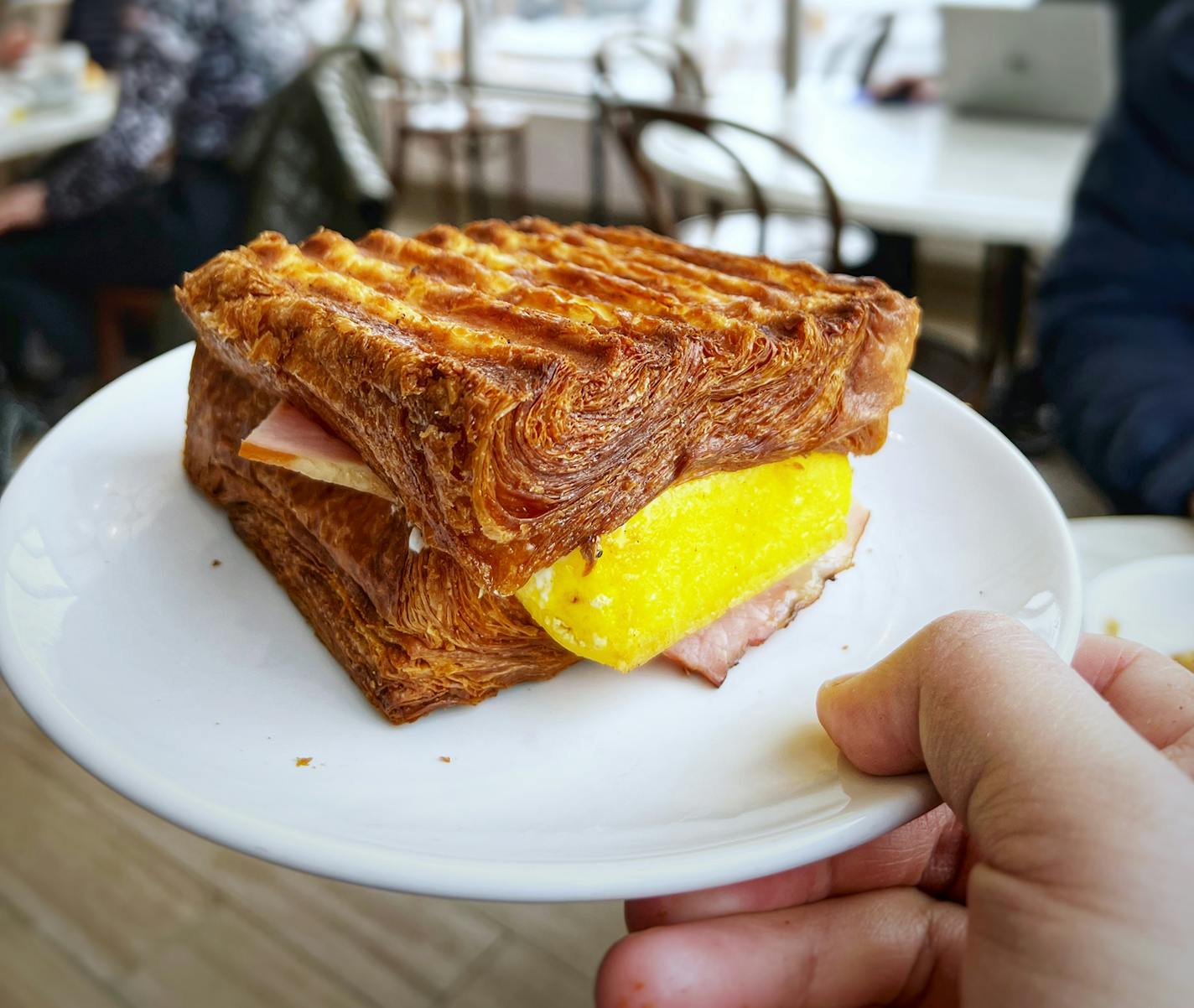 Egg sandwich at Black Walnut Bakery Credit: Jon Cheng, Special to the Star Tribune