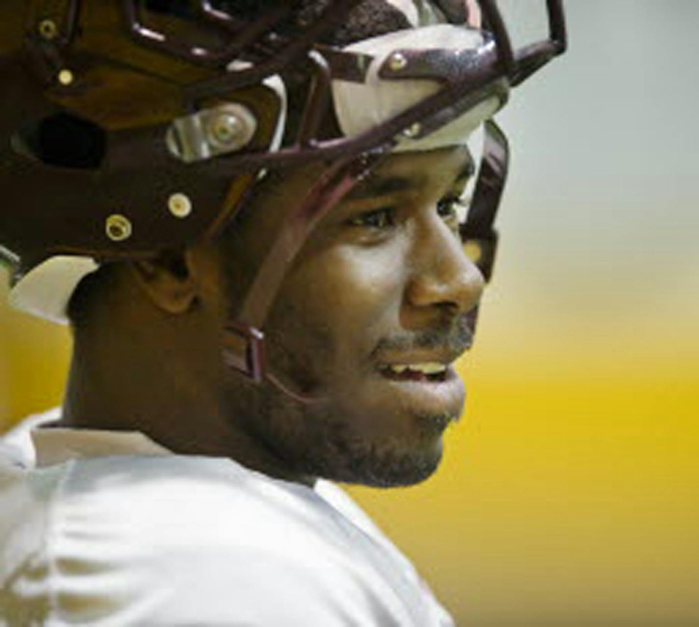 The move from defensive back to outside linebacker is working well for the Gophers' James Manuel. "I get to hit guys,'' he said.