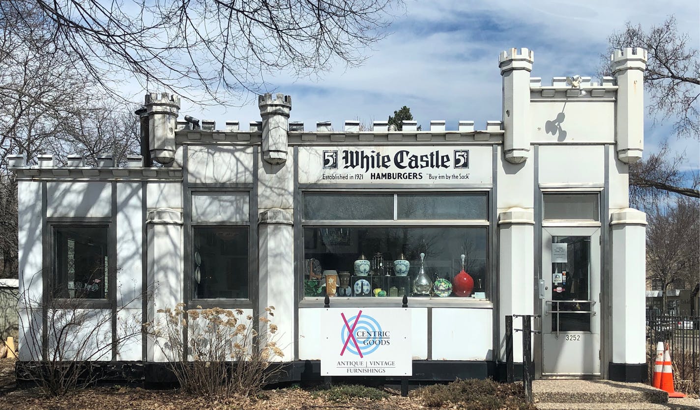 James Lileks, Star Tribune
The White Castle building on Lyndale Avenue. The building has a historical significance, so no signs can be permanently affixed to it.