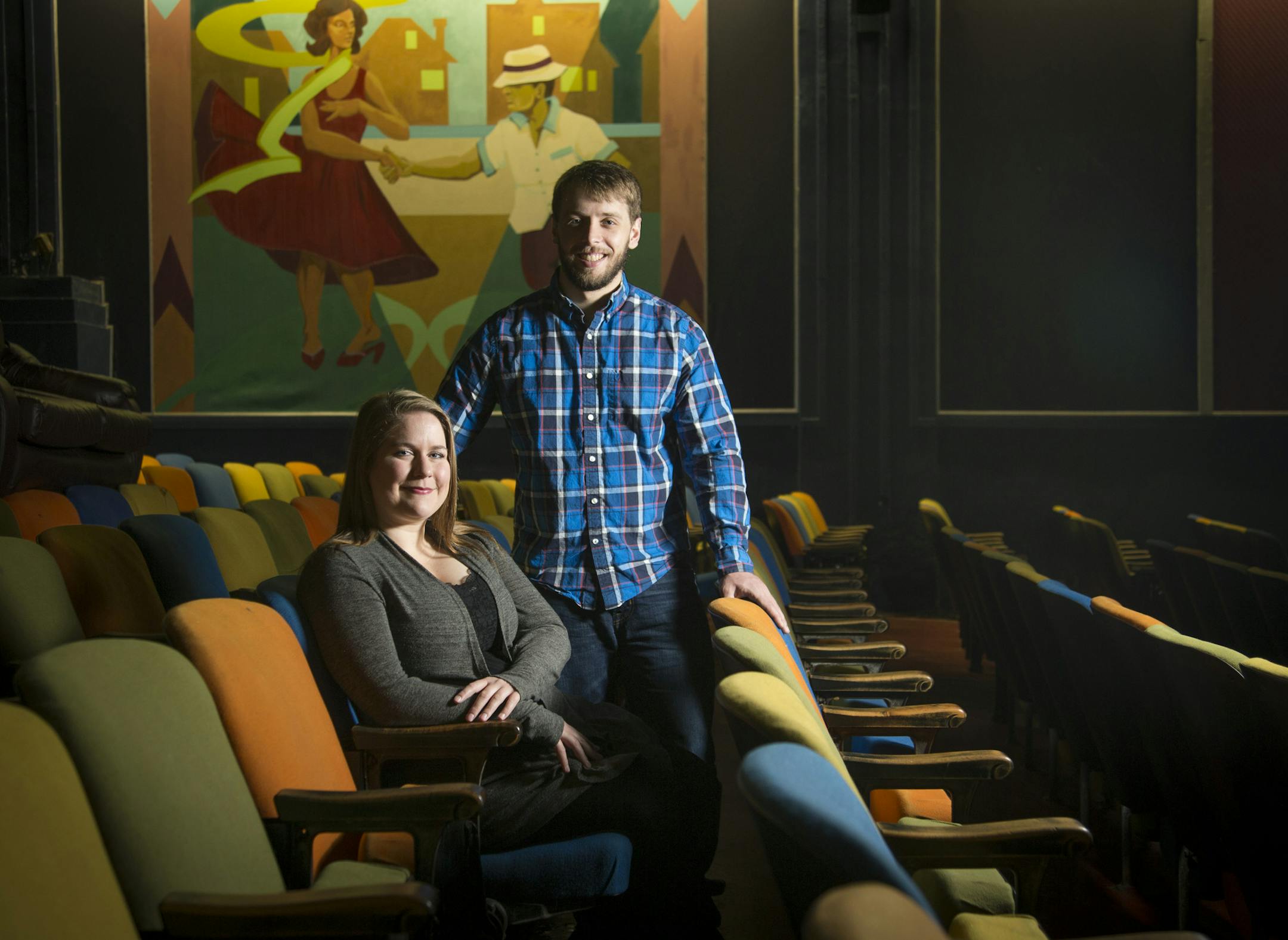 Solitude film director Taylor Olson and makeup artist Darla Edin posed for a picture on Friday, May 15, 2015, at Pepito's Parkway Theater in Minneapolis, Minn. ] RENEE JONES SCHNEIDER ï reneejones@startribune.com