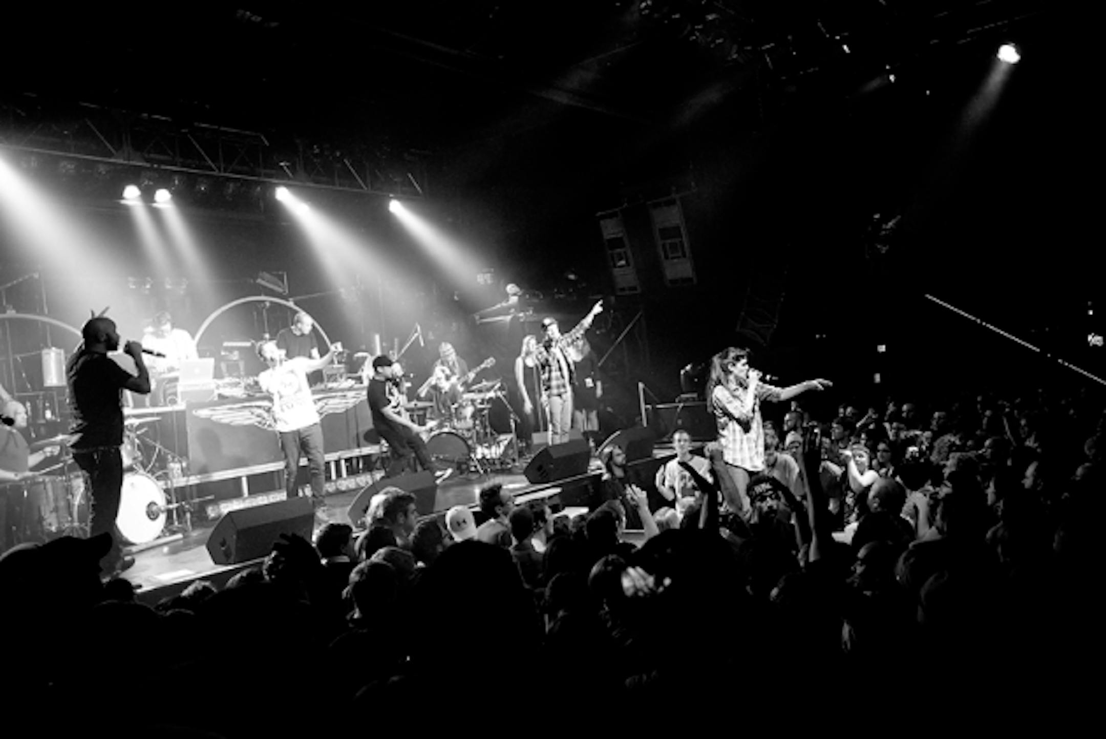 Doomtree debuted its live-band redux starting with Friday's Blowout concert at First Avenue. / Photos by Leslie Plesser