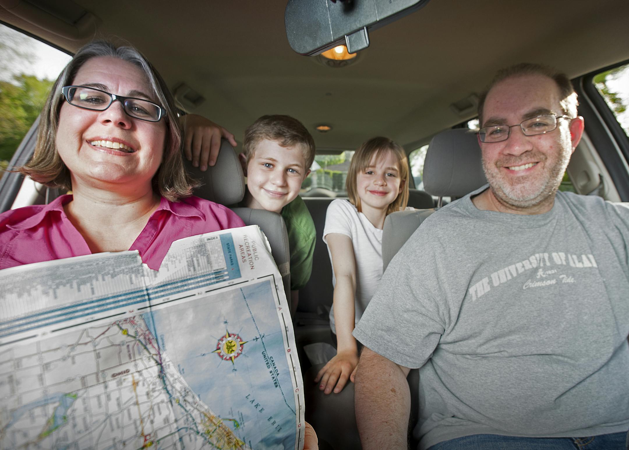 Katy and Rob Epler were photographed in their station wagon outside their home with their children, Josie, 8, and Will, 10, on Friday afternoon. ] Aaron Lavinsky ï aaron.lavinsky@startribune.com AAA says travel will be up 4 percent this Memorial Day, kicking off what the travel industry expects to be a busy driving season fueled by lower gas prices. Katy Epler, her husband and their two kids are headed to the Black Hills in June. It wasn't in their budget a few years ago but now it is. It'l