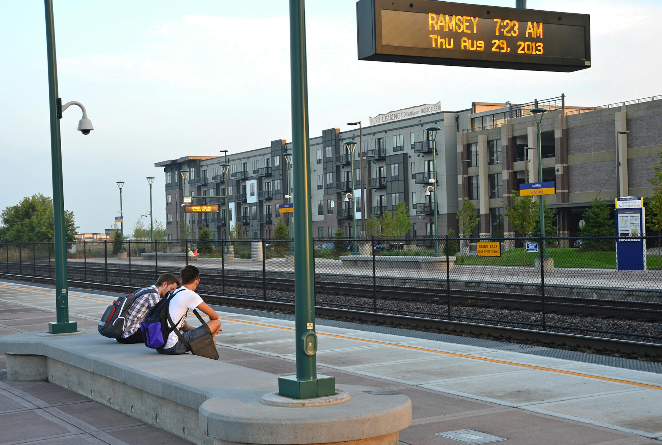 Dave Heinrich lives in the 230-unit, upscale apartment complex attached to a Northstar parking ramp in Ramsey. ] Richard.Sennott@startribune.com Richard Sennott/Star Tribune Ramsey Minnesota Thursday 8/29/13) ** (cq)