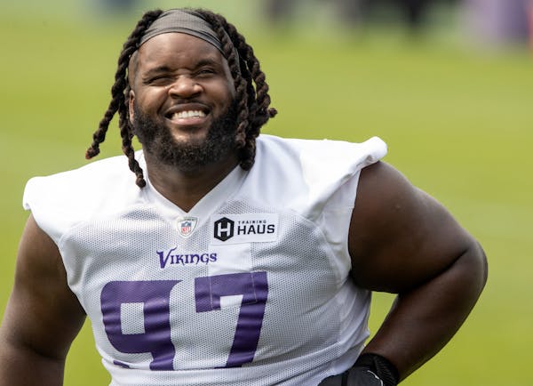 Nose tackle Michael Pierce will play his first game for the Vikings on Saturday. His last game action was playing for the Ravens in a playoff loss in 