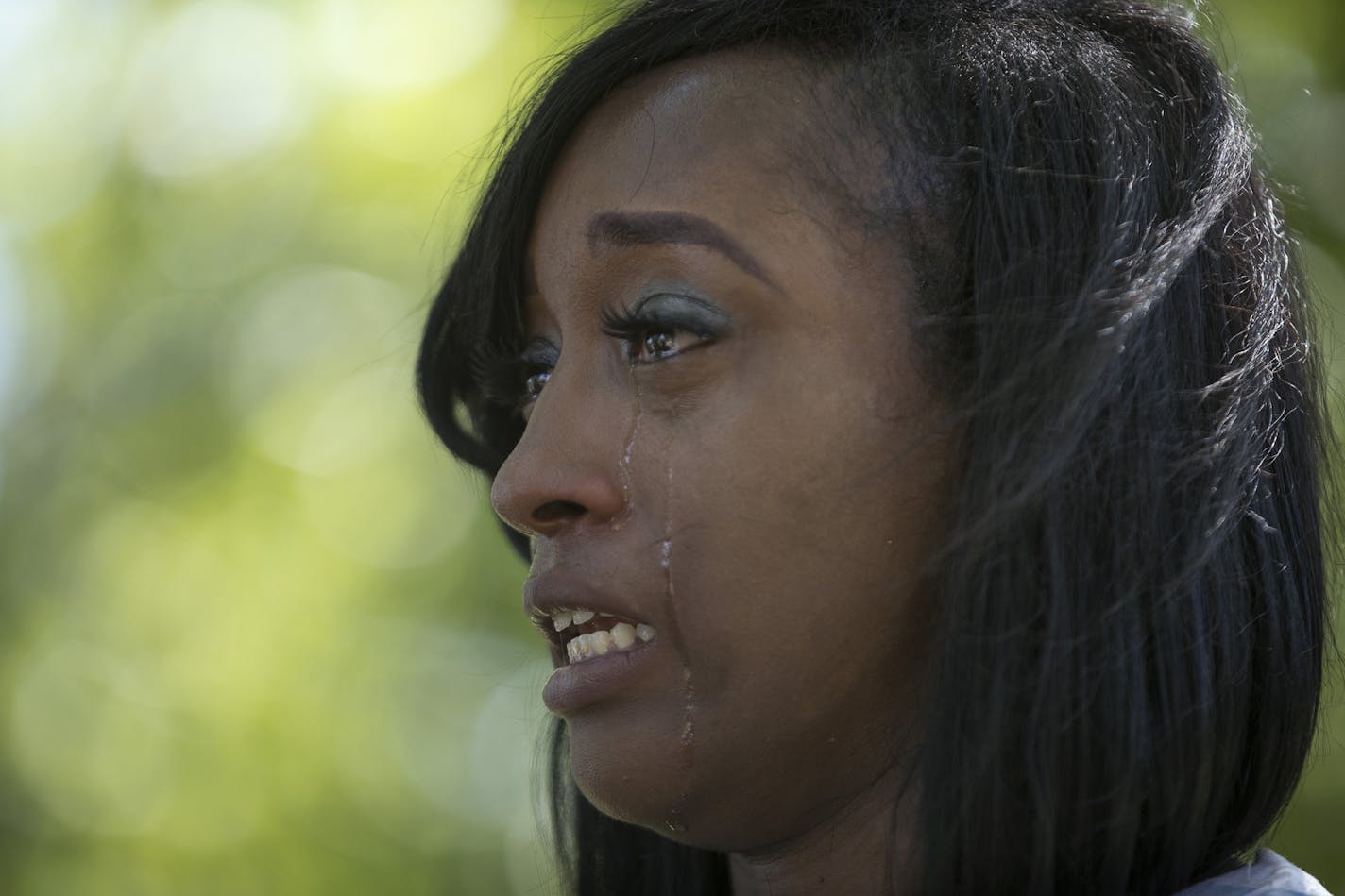 Diamond Reynolds the girlfriend of Philando Castile talked about what her life has been like since he was killed one year ago during a gathering in his honor Thursday July 6, in St. Paul, MN.