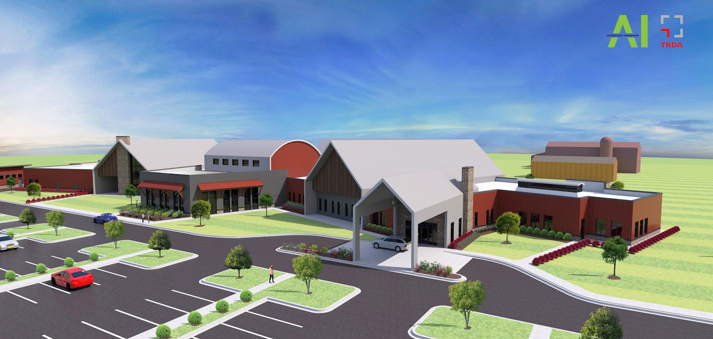 The developer's rendering of a proposed 60-bed mental health treatment center for children and adolescents in Forest Lake.