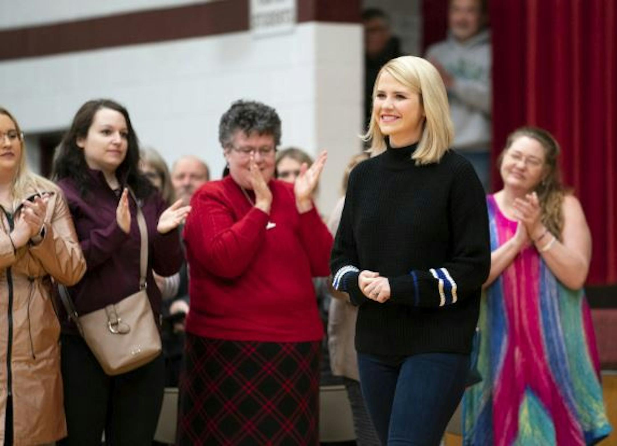 Elizabeth Smart, who was kidnapped and held hostage at the age of 14 for nine months, got a standing ovation last month before speaking at a town hall forum at Barron High School in the aftermath of the abduction of local teen Jayme Closs last October and the killing of Jayme's parents.