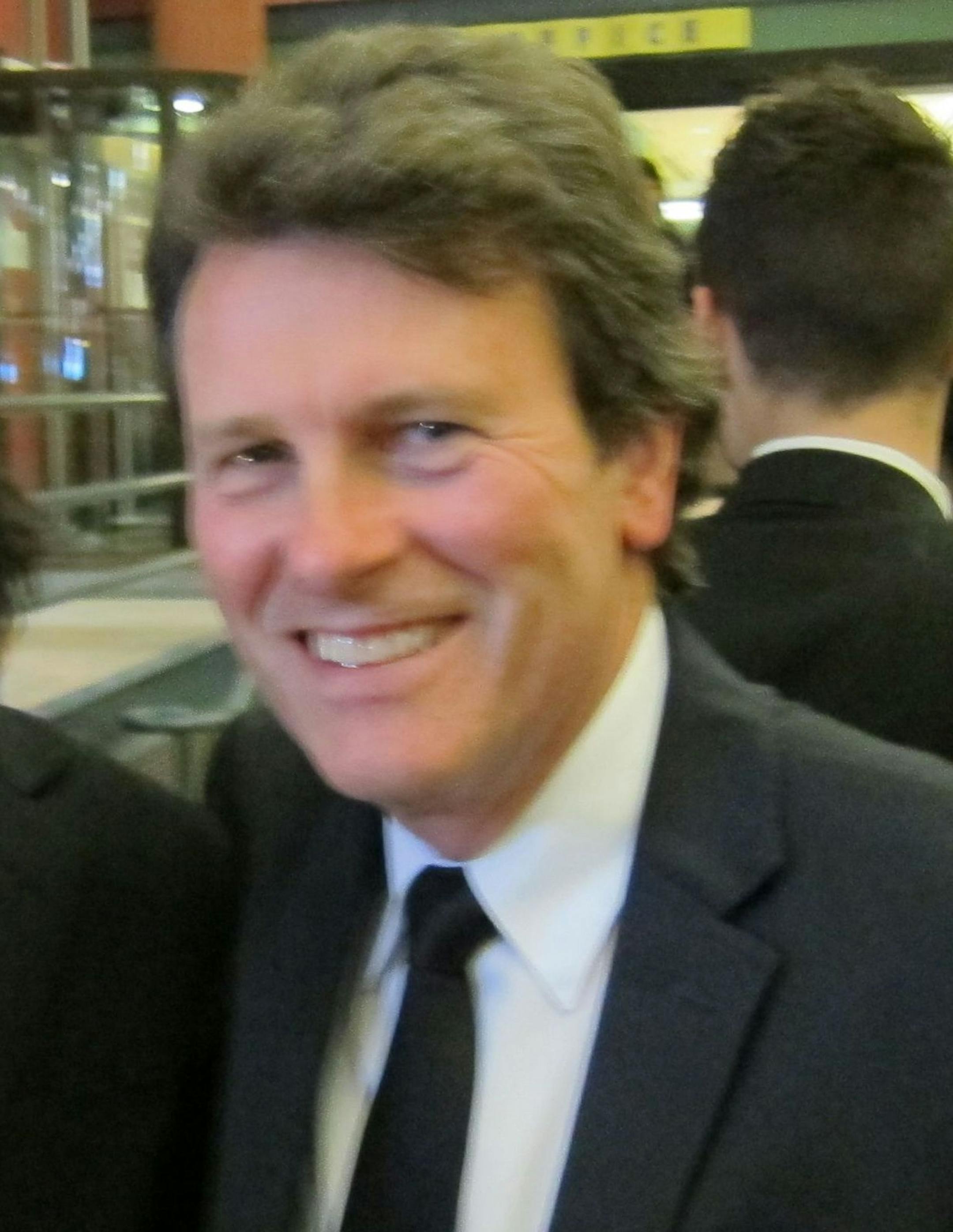 Stephen Paulus, right and his son, Greg Paulus, at Orchestra Hall for the premiere public performance of a jazz-inspired work they co-composed.