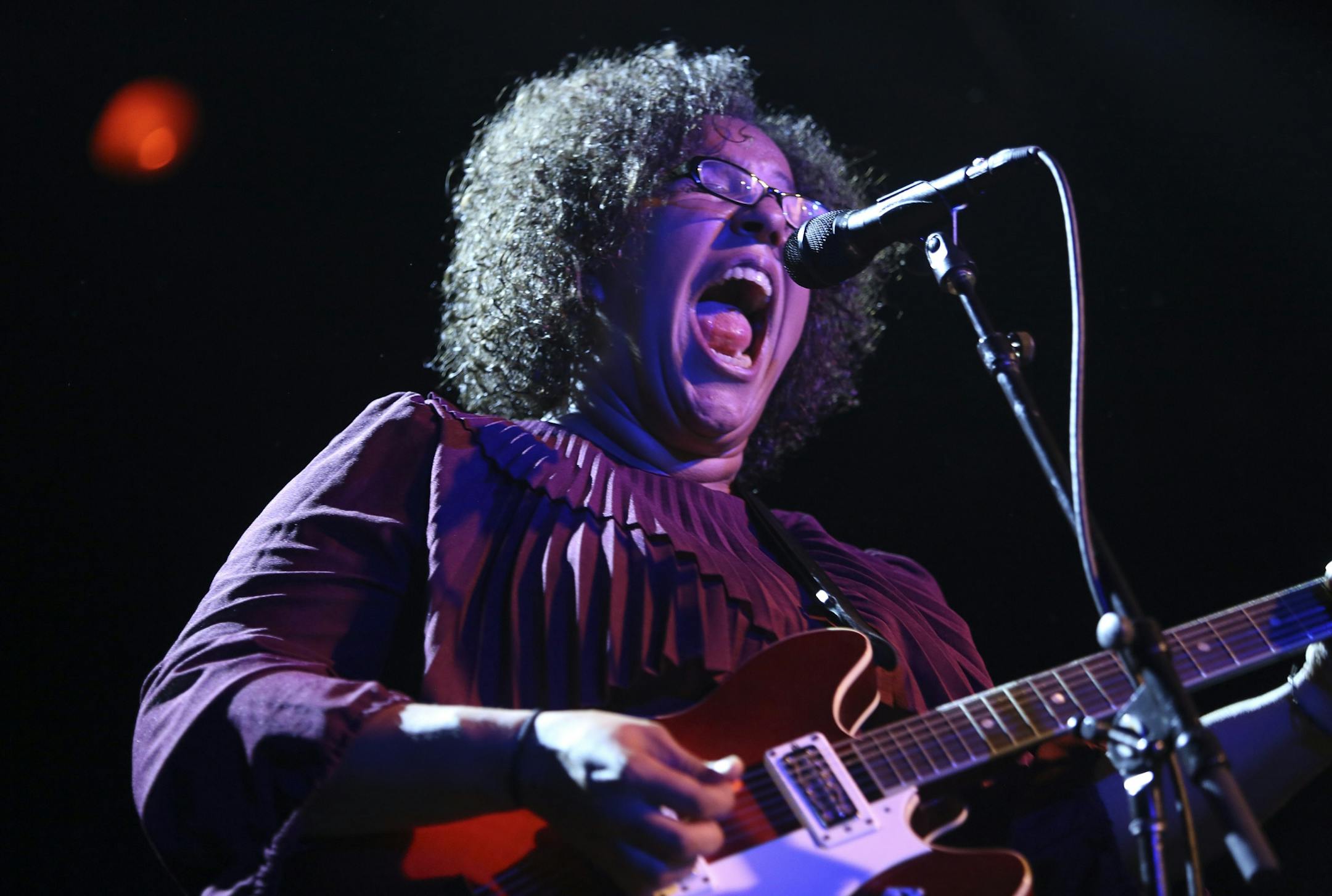 Brittany Howard sang lead vocals for The Alabama Shakes as they performed to a sold-out crowd at First Avenue in Minneapolis Thursday.