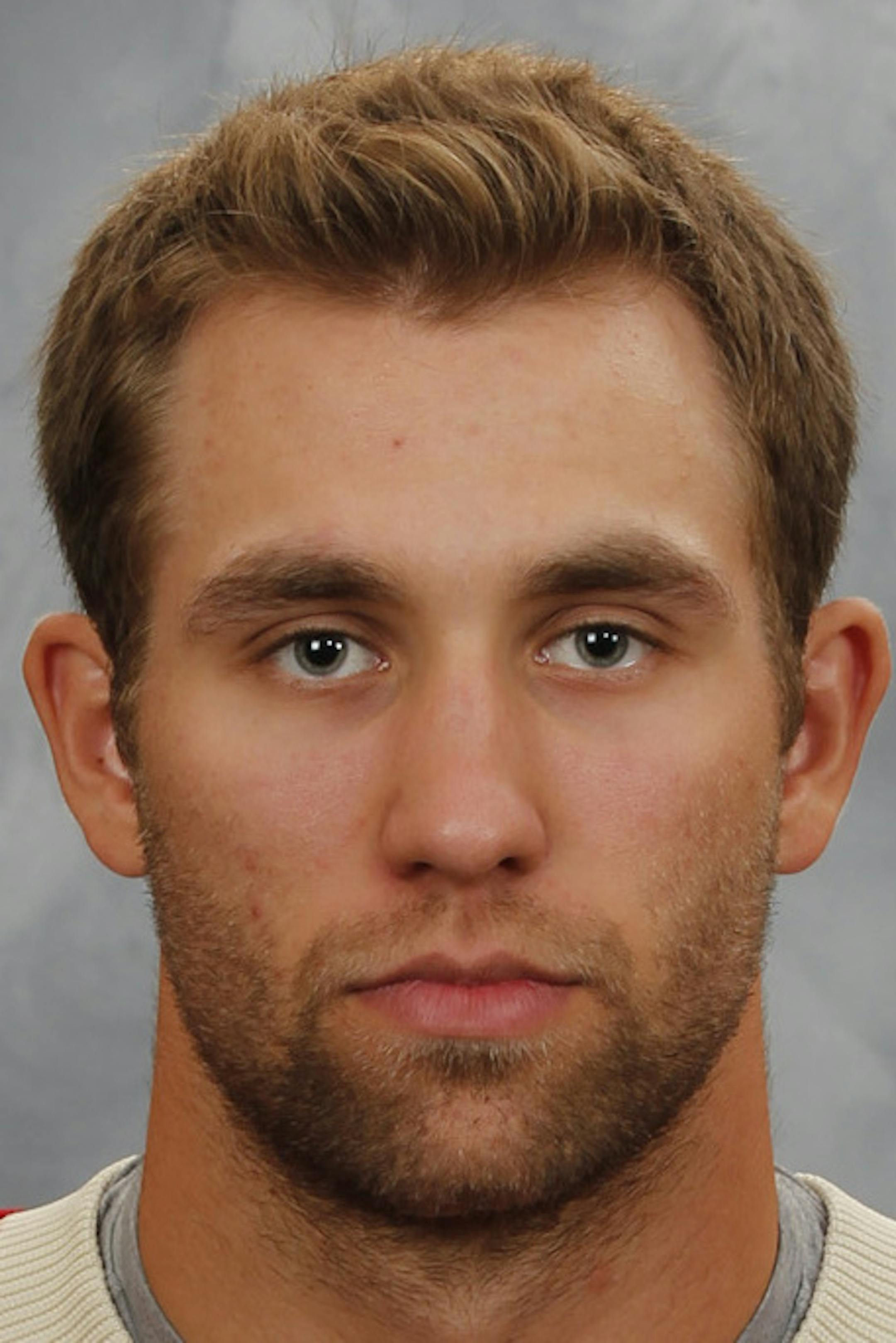ST. PAUL, MN ‚Äì SEPTEMBER 11: Jason Zucker of the Minnesota Wild poses for his official headshot for the 2013-2014 season on September 11, 2013 at the Xcel Energy Center in Saint Paul, Minnesota. (Photo by Andy King/NHLI via Getty Images) *** Local Caption *** Jason Zucker ORG XMIT: 177614294