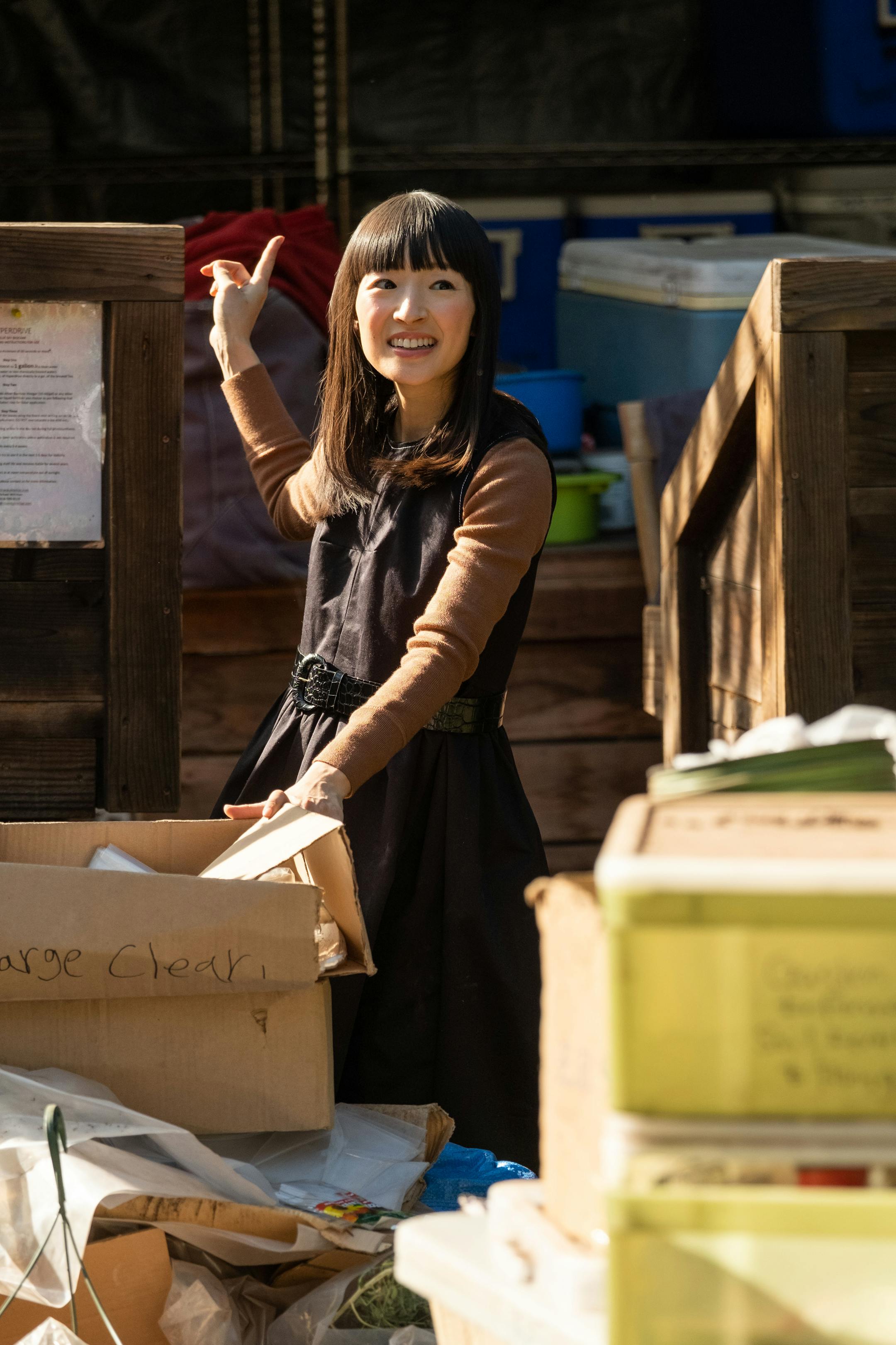 Kondo, 36, started as an organizing consultant while she was a student at a Tokyo university. She now heads a global tidying empire. MUST CREDIT: Adam Rose/Netflix