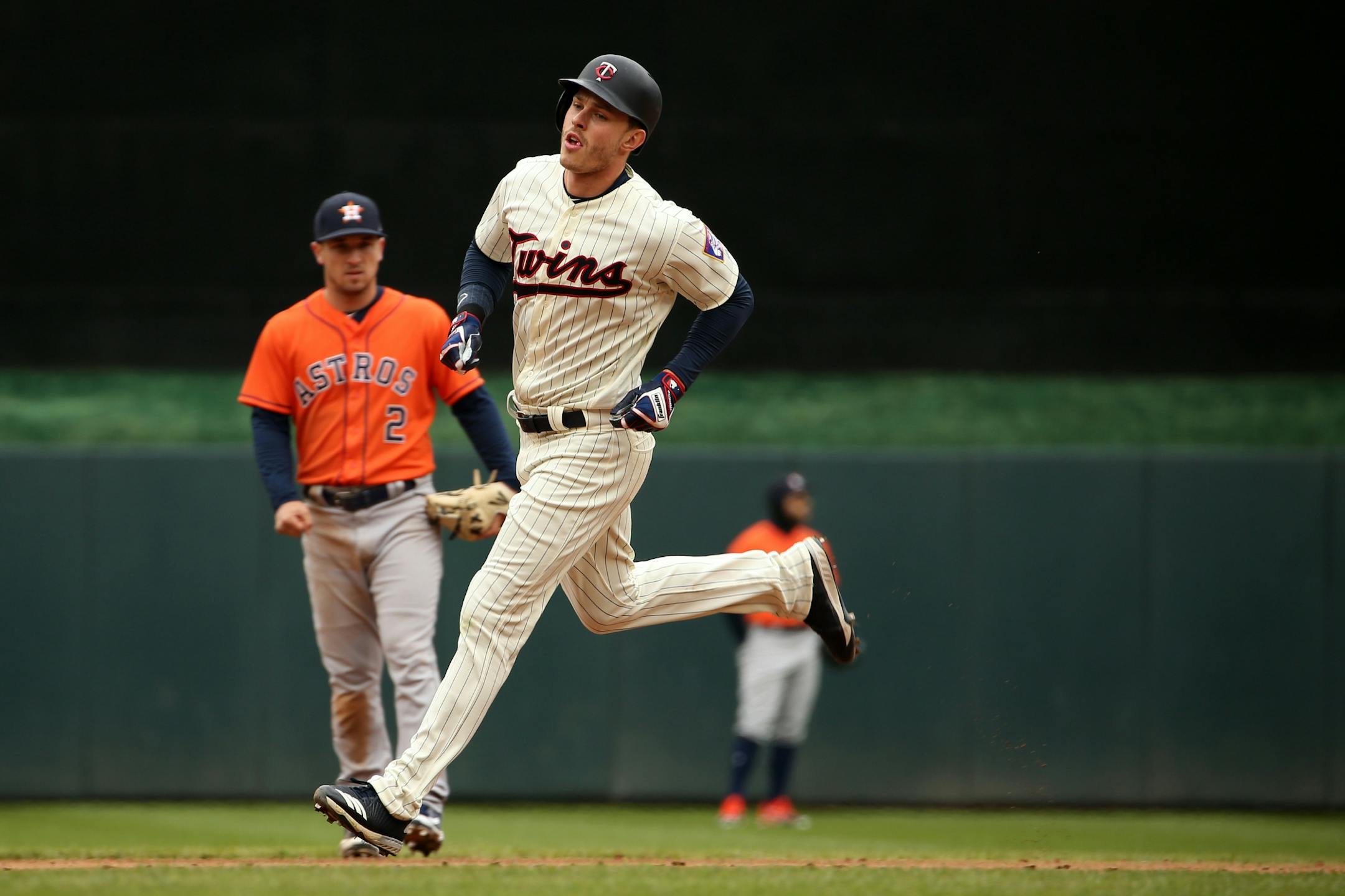 Minnesota Twins right fielder Max Kepler (26) hit a two-run home run in the fourth inning.