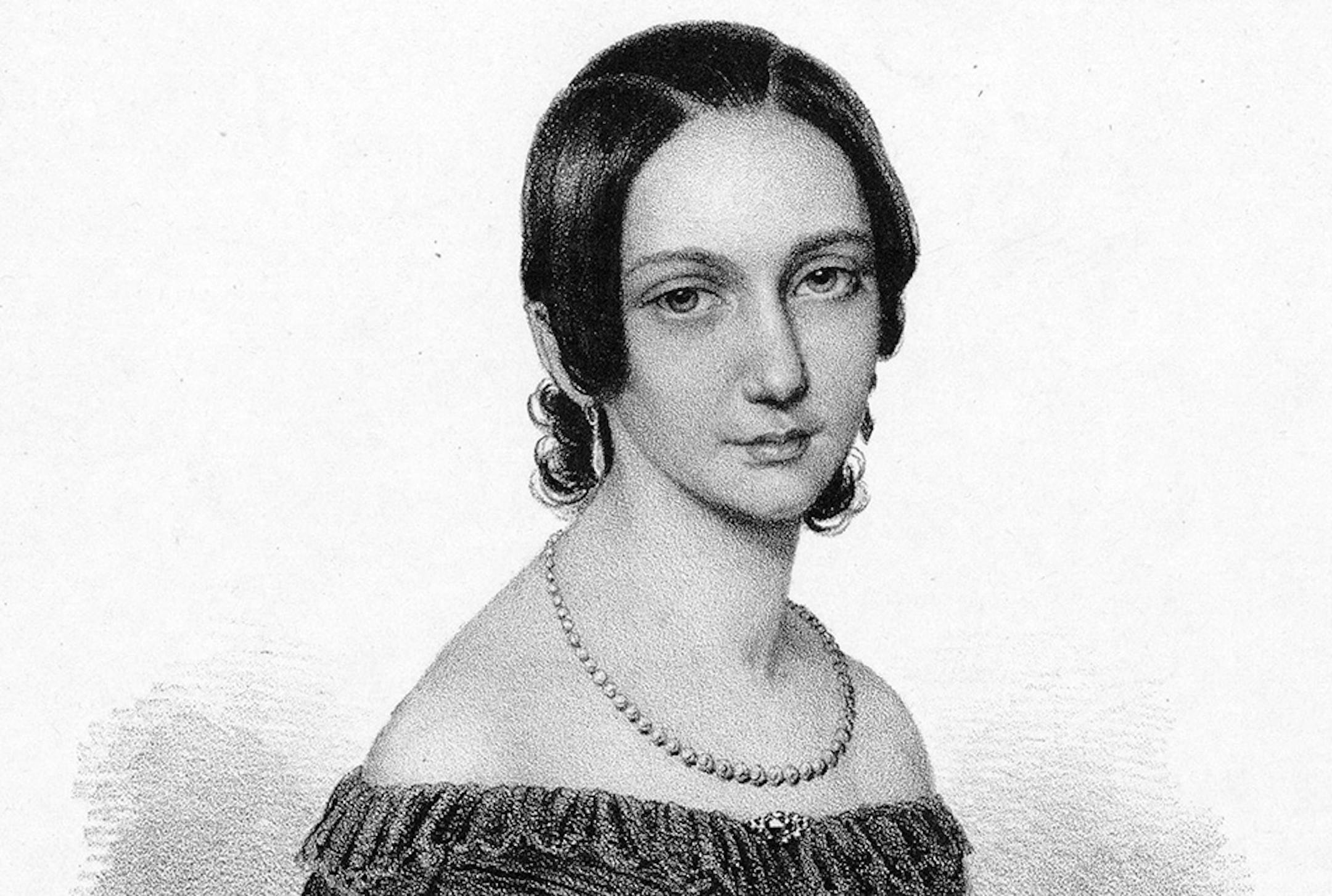 German pianist Clara Schumann wrote little music after her marriage to composer Robert Schumann in 1840.