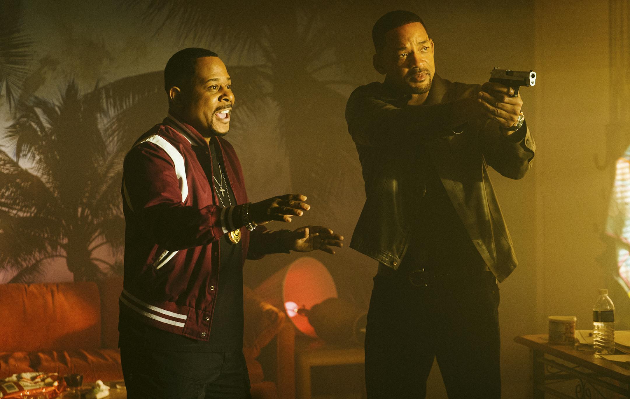 This image released by Sony Pictures shows Martin Lawrence, left, and Will Smith in a scene from "Bad Boys for Life." (Ben Rothstein/Columbia Pictures-Sony via AP)