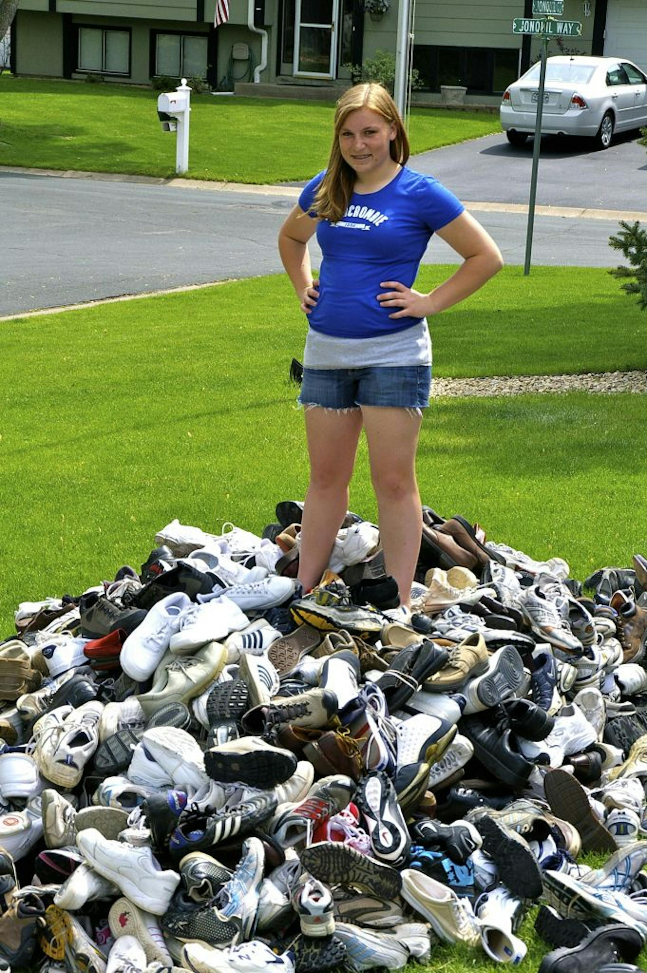 Submitted photo
Claire Baker (the 9th grader who is collecting shoes for children in Haiti).