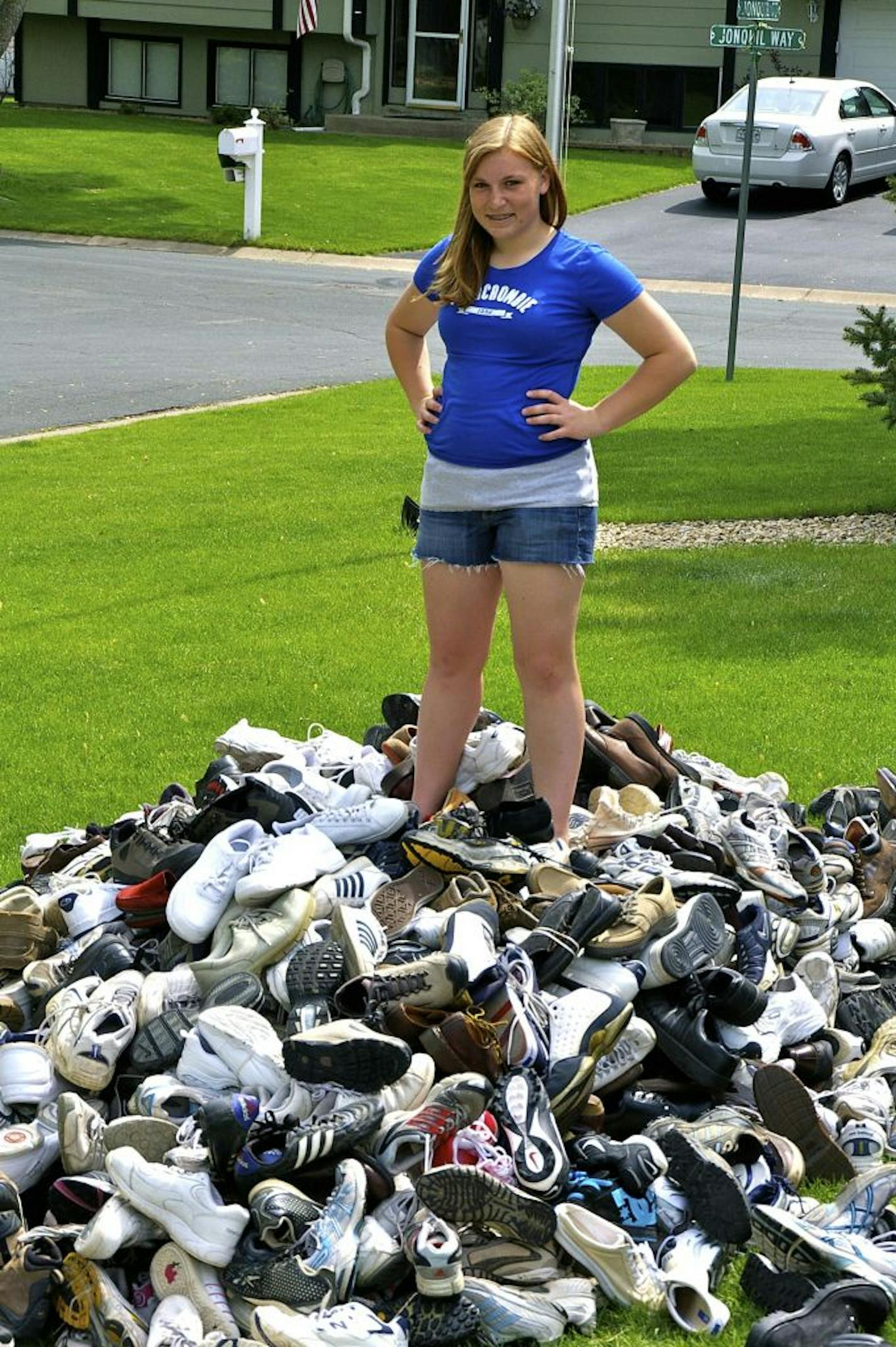 Submitted photo
Claire Baker (the 9th grader who is collecting shoes for children in Haiti).