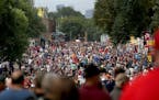 While the weather was cloudy and muggy, a decent crowd gathered for the last day of the Minnesota State Fair Monday, May, Sept. 3, 3018, in Falcon Hei