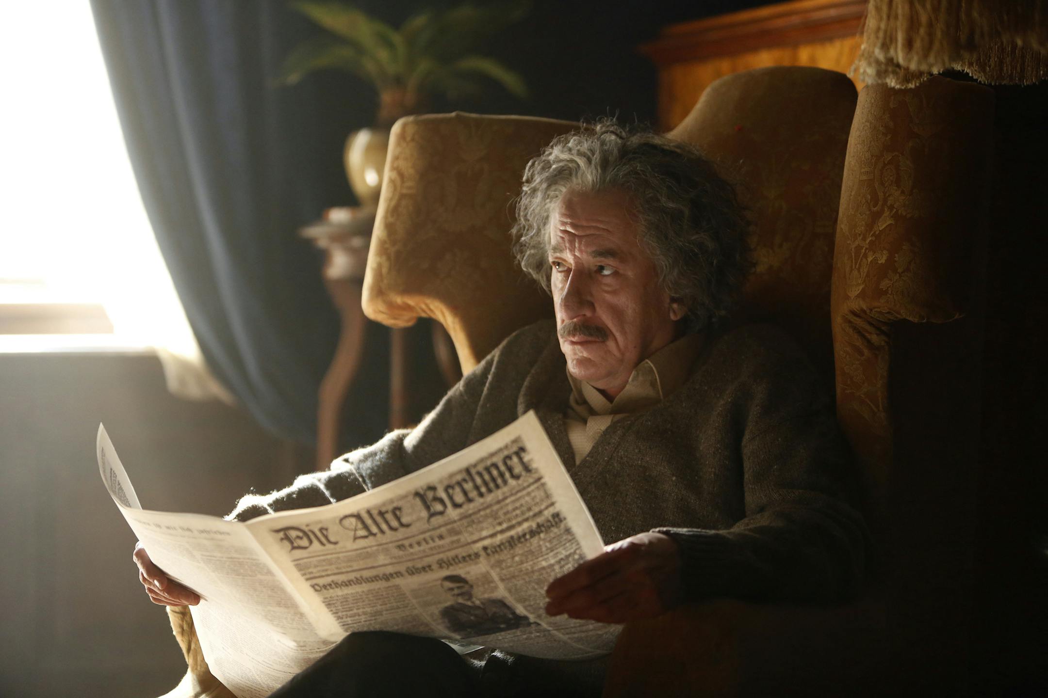 Geoffrey Rush as Albert Einstein in "Genius."