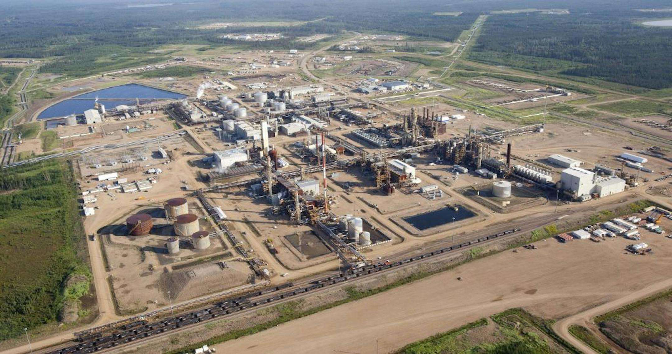 A Nexen oil sands facility near Fort McMurray, Alberta. Canadian energy firm Nexen is being acquired by China National Offshore Oil Co. in a $15 billion deal that, if successful, will be China's largest ever overseas acquisition.