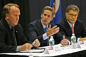 Dean Barkely, Norm Coleman, Al Franken