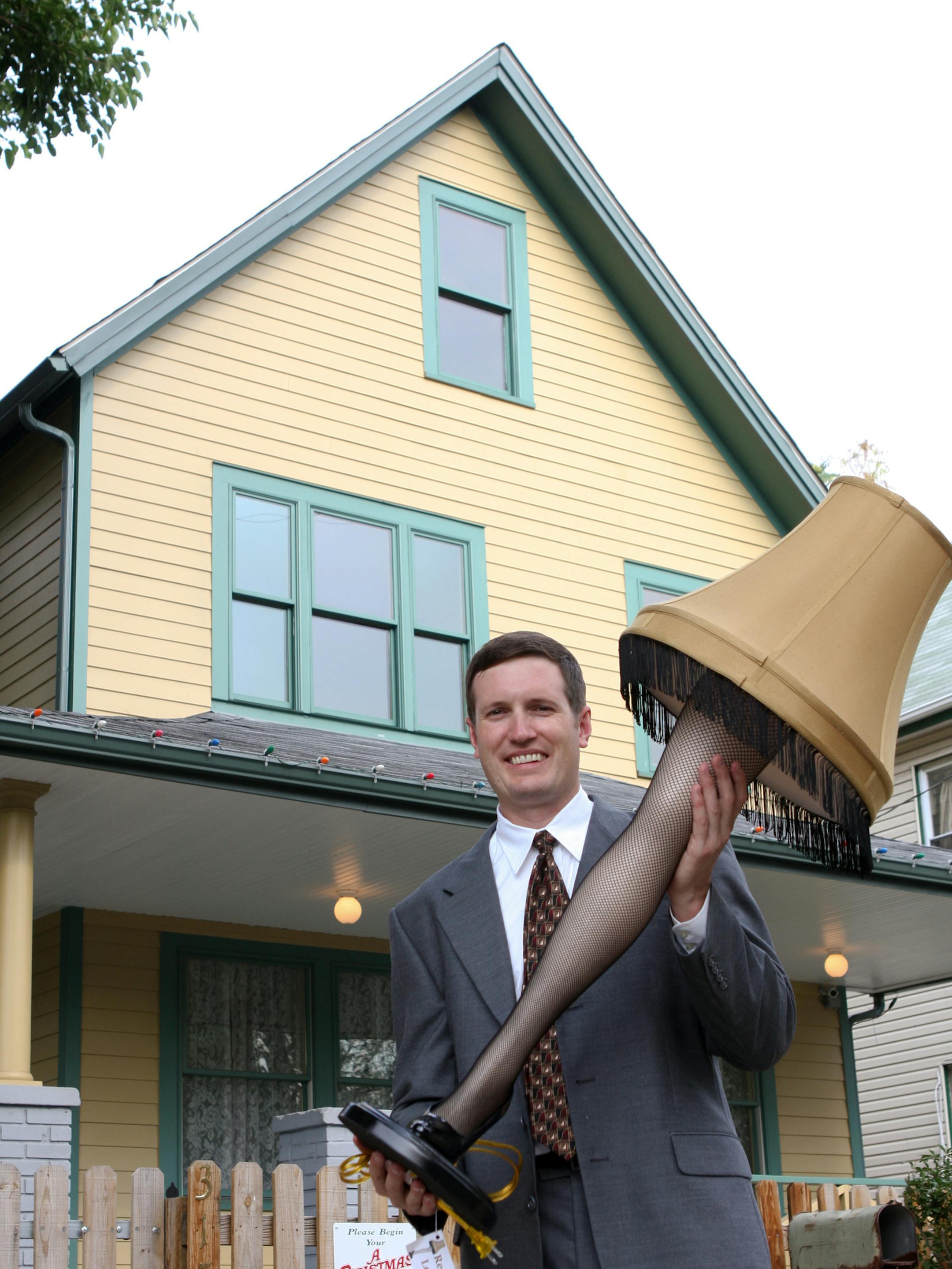 Brian Jones opened A Christmas Story House and Museum after sales of his leg lamps took off. ] Photo by Scott Meivogel, Courtesy Positively Cleveland