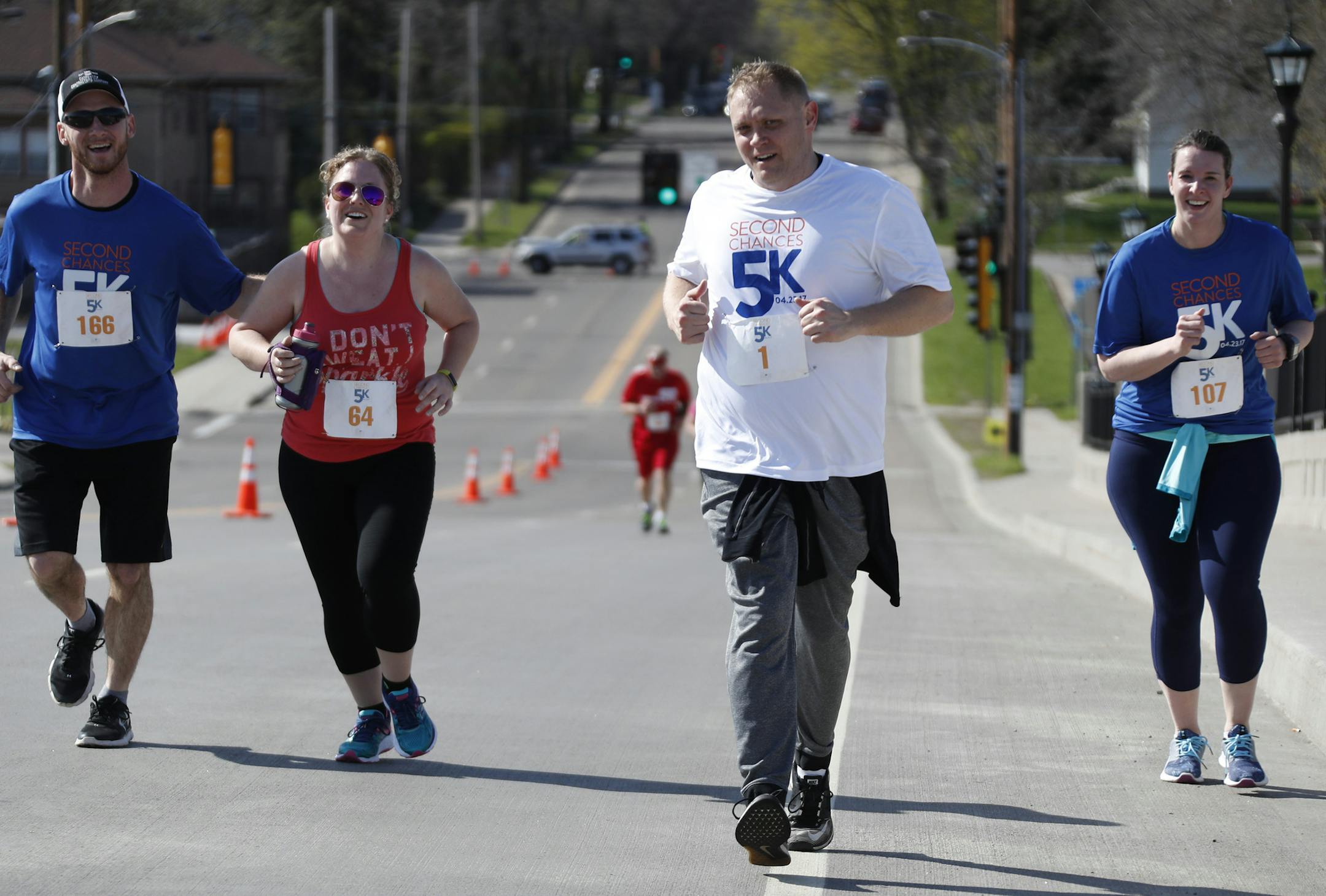 Brady Irons, who spent years imprisoned in Minnesota for drug charges, was among those running a 5k Sunday in St. Paul to highlight the challenges of returning to society. Inmates in Lino Lakes, Stillwater and Shakopee took part on their prison grounds.