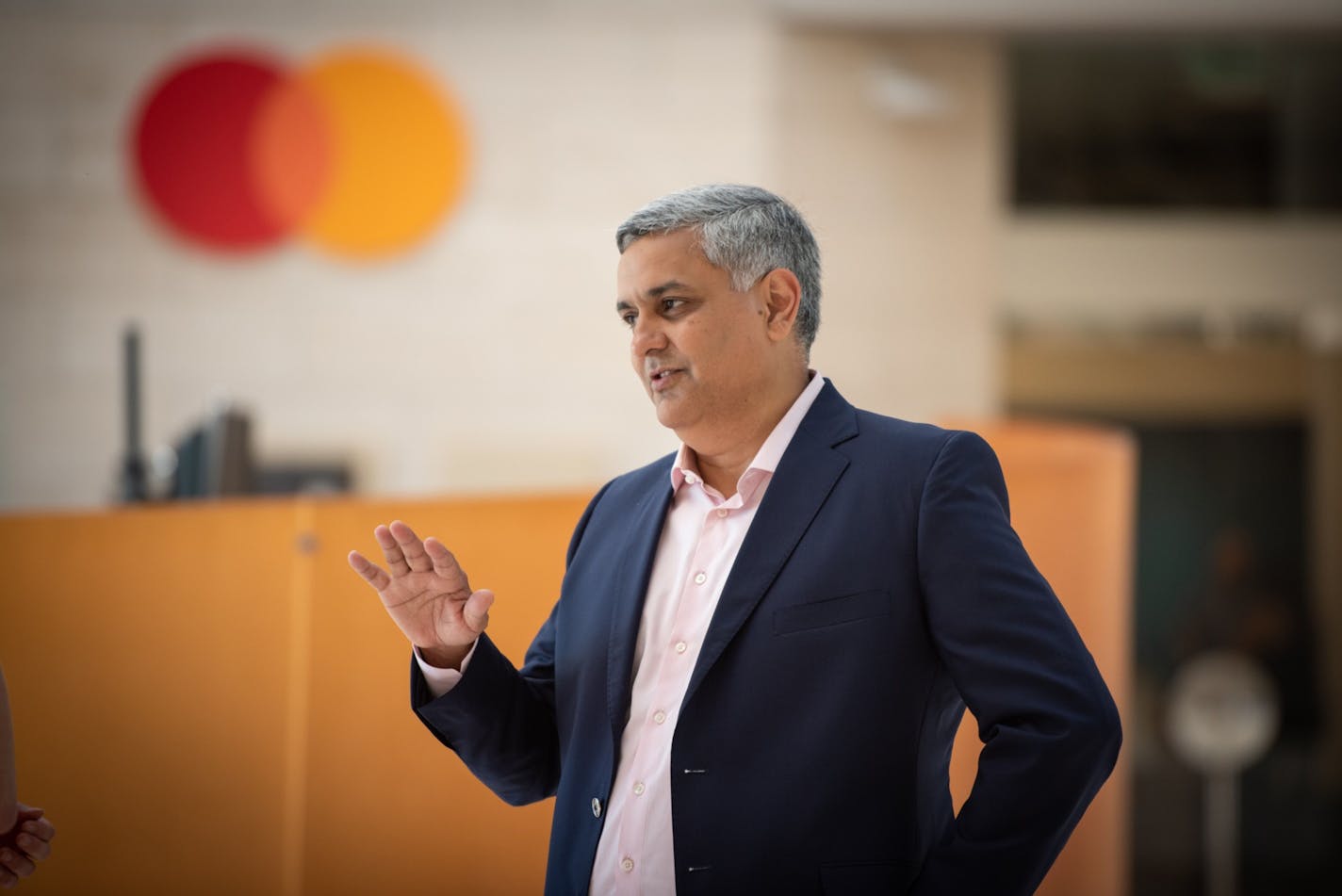 Mastercard CFO Sachin Mehra. MUST CREDIT: Bloomberg photo by Tiffany Hagler-Geard