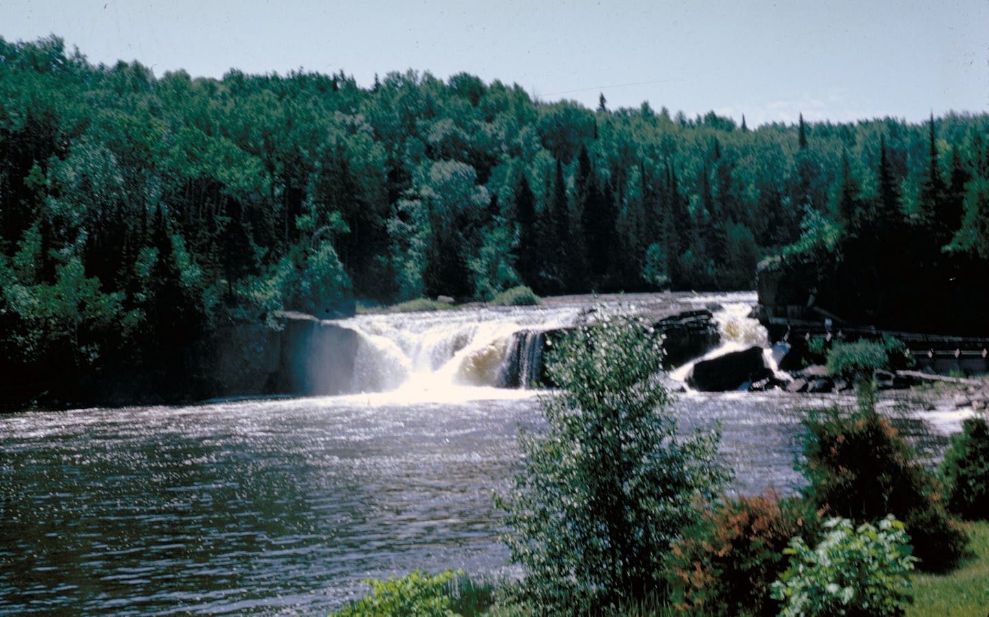 Middle Falls, along the Pigeon River at the U.S.-Canadian border.