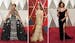 A composite of fashion from the red carpet, worn by Janelle Monae, Emma Stone and Taraji P. Henson as they arrived at the Oscars on Sunday, Feb. 26, 2