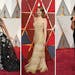A composite of fashion from the red carpet, worn by Janelle Monae, Emma Stone and Taraji P. Henson as they arrived at the Oscars on Sunday, Feb. 26, 2